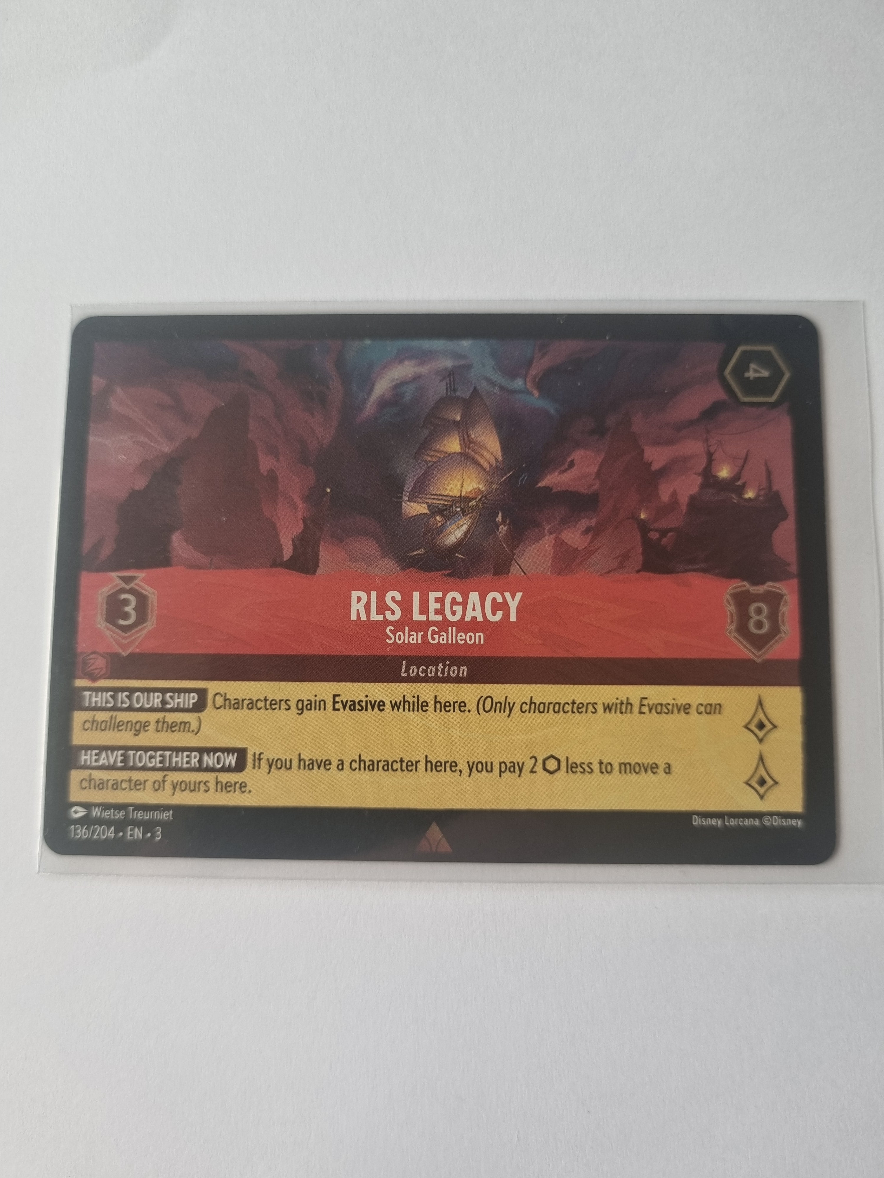 Into the Inklands - Coldfoil - RLS Legacy - Solar Galleon - 136/204 - Rare