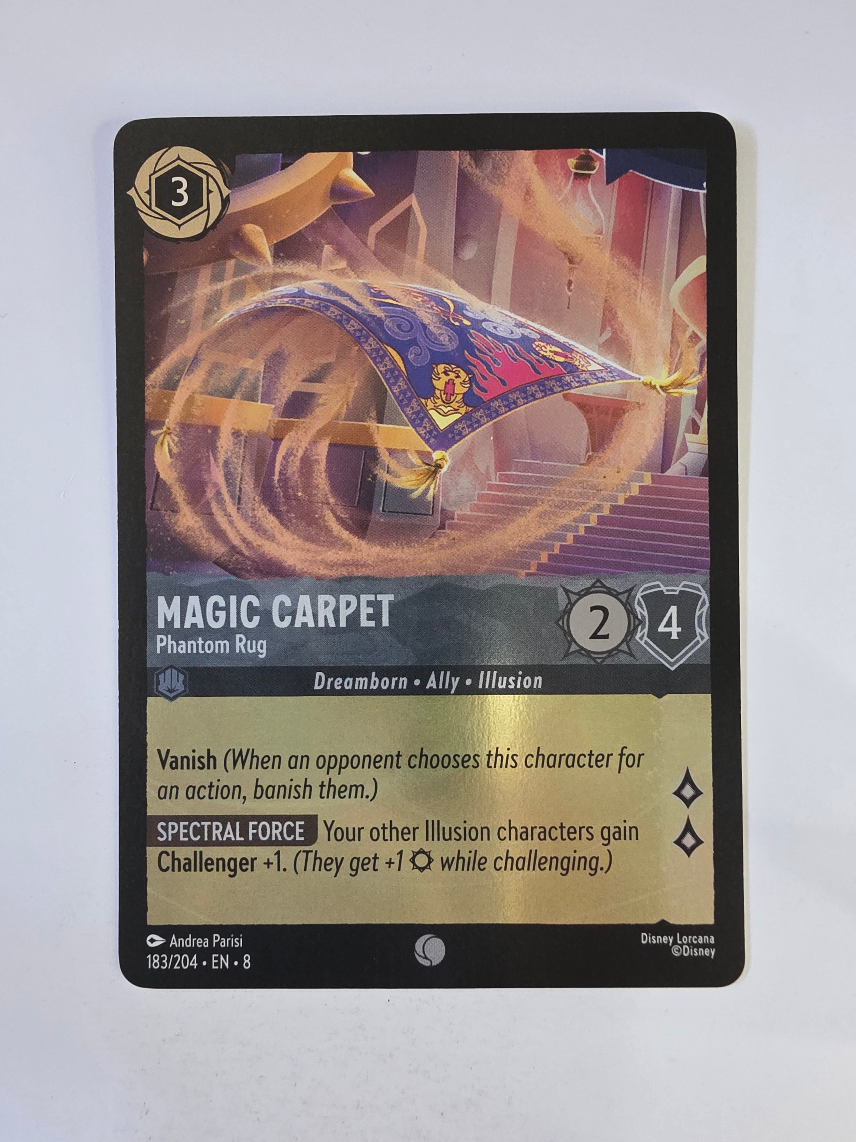 Disney Lorcana Reign of Jafar | Coldfoil | Magic Carpet Phantom Rug | #183 | Common