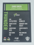 2024-25 LUXE Cricket Traders - Parallel - #P142 - Chris Green - Thunder