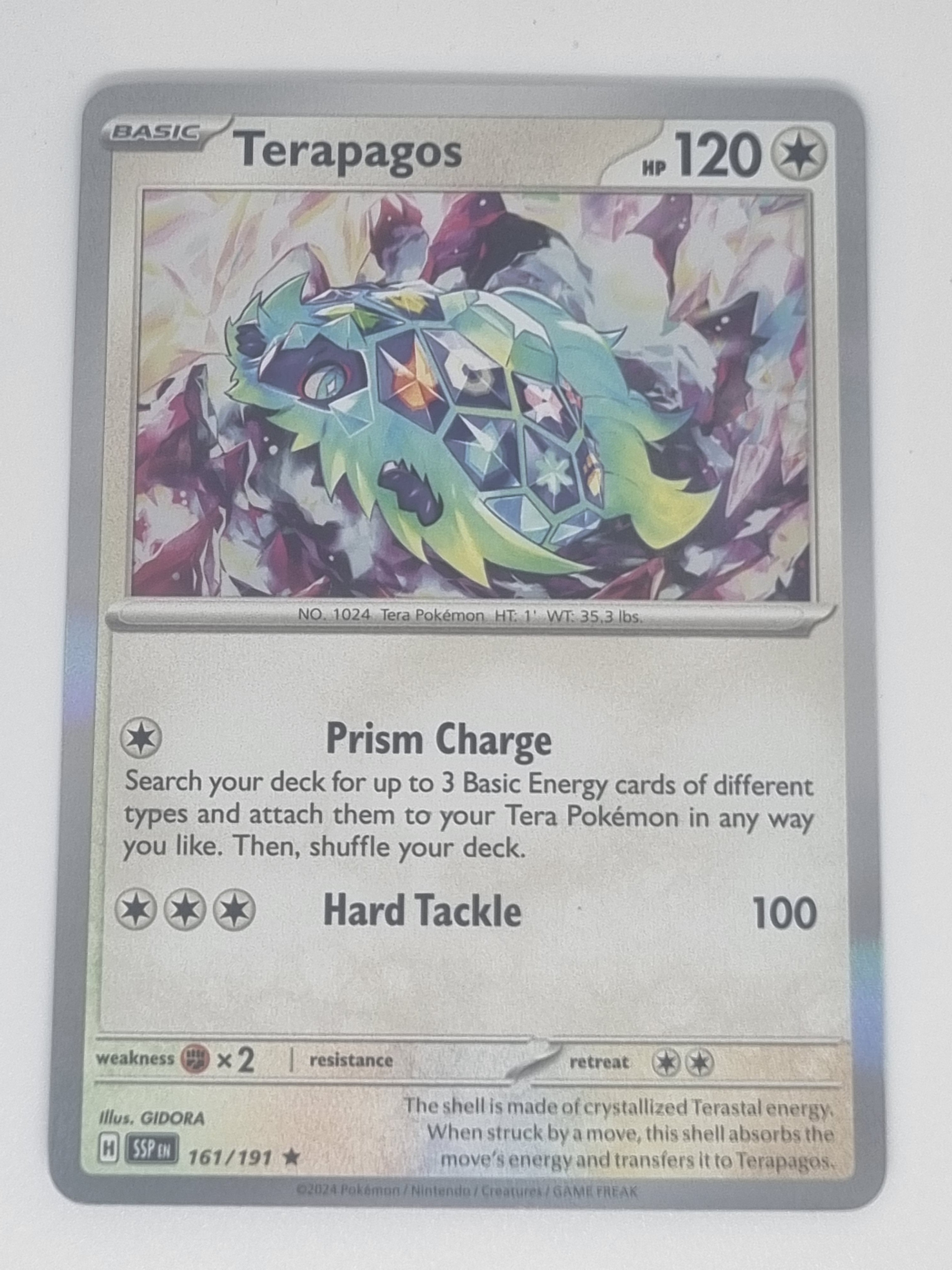 Pokemon TCG - Surging Sparks - #161/191 - Terapagos - Rare