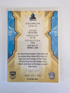 NRL 2025 Traders Titanium | NRLW Gold | #WG27 | Georgia Hale | #110/197 | Titans