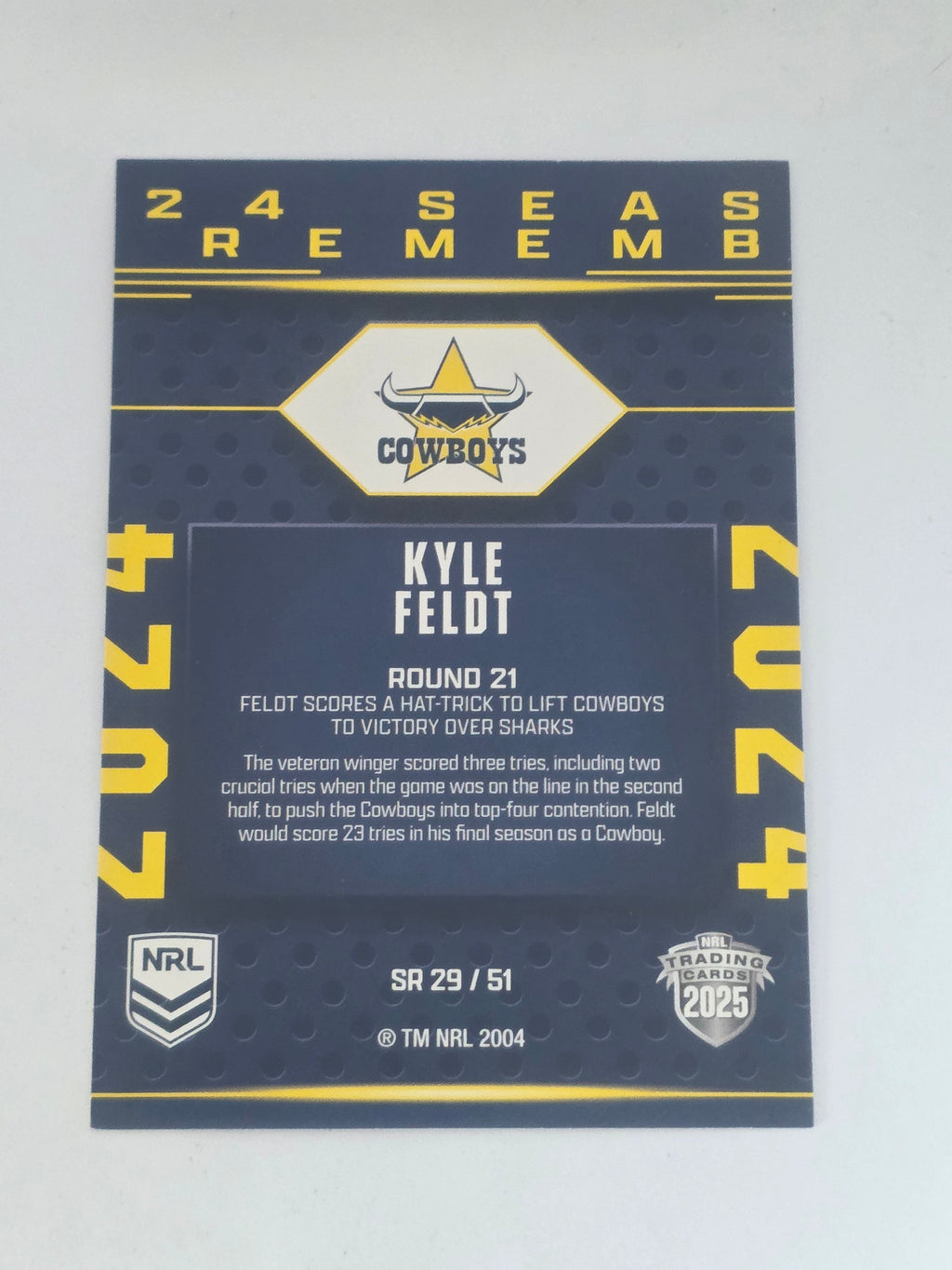 NRL 2025 Traders | 2024 Season to Remember | #Sr29 | Kyle Feldt | Cowboys
