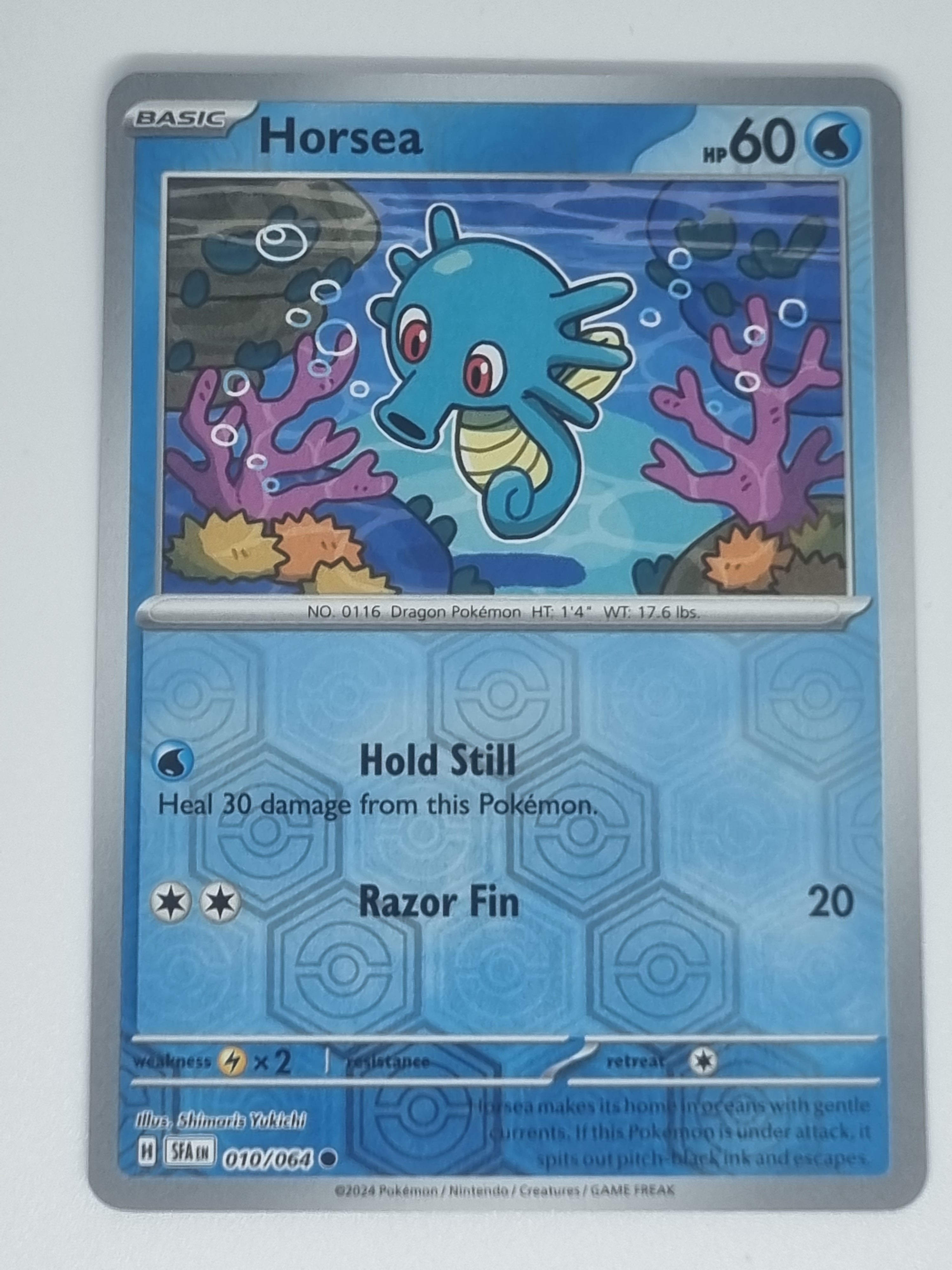 Pokemon TCG - Shrouded Fable - #010/064 - Horsea - Reverse Holo - Common
