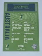 2024-25 LUXE Cricket Traders - Parallel - #P028 - Darcie Brown - Aust Test