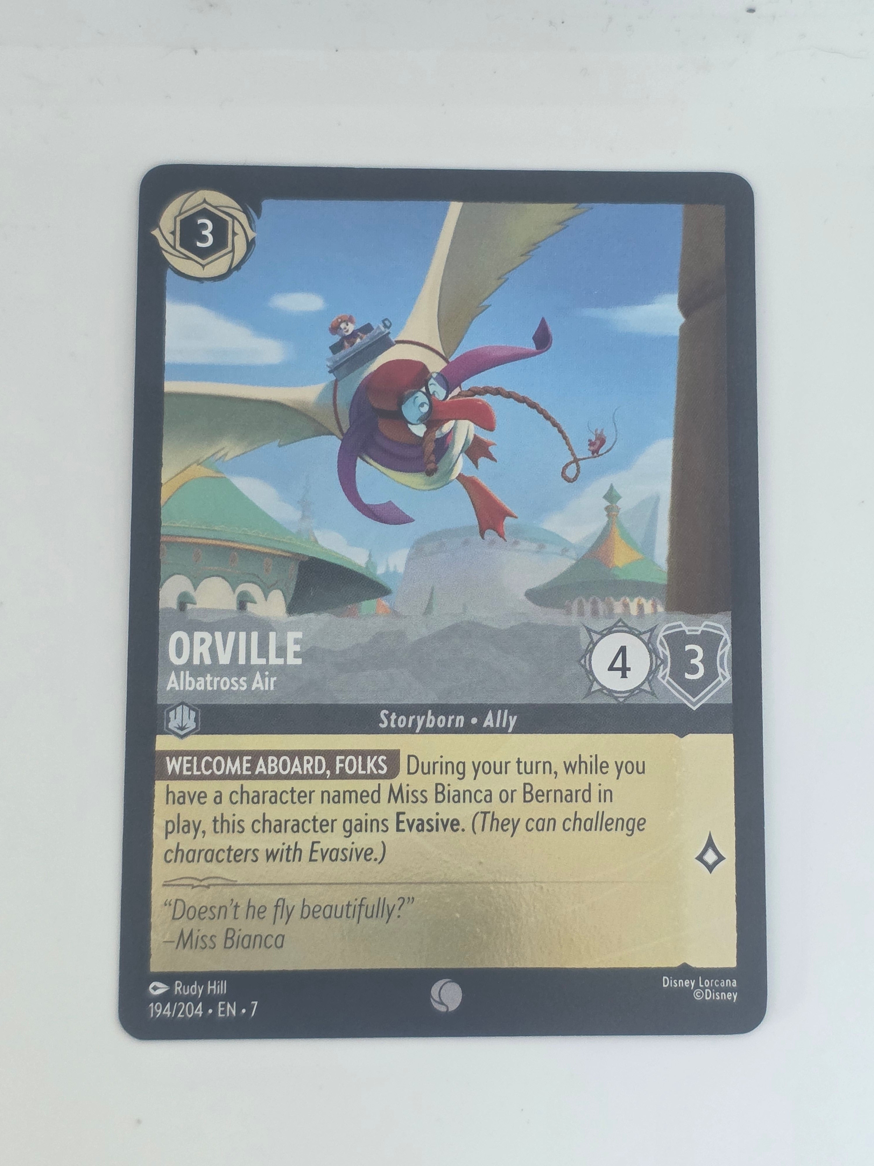 Lorcana | Archazia's Island COLDFOIL #194/204 | Orville - Albatross Air | Common