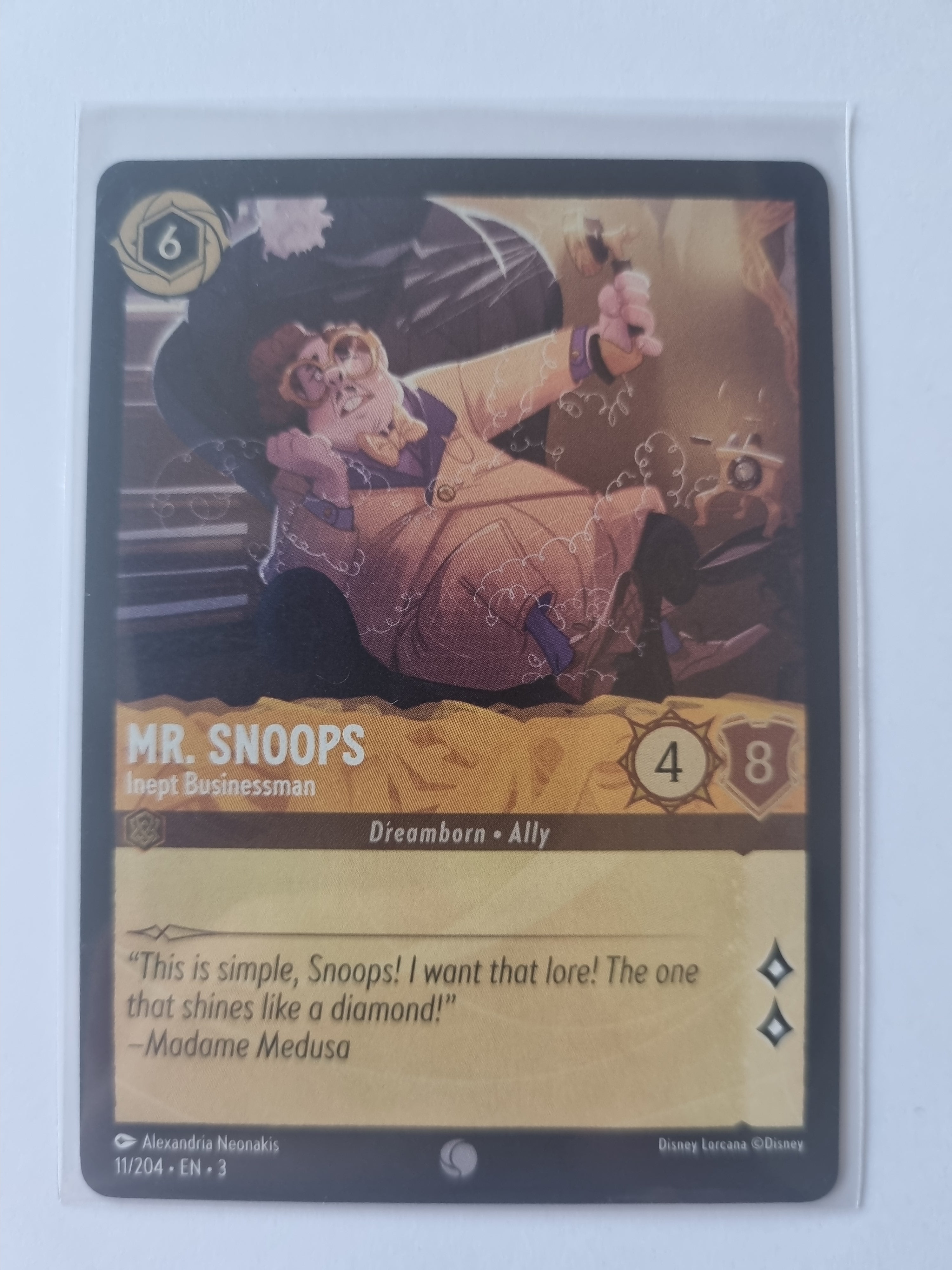 Into the Inklands Coldfoil Mr. Snoops - Inept Businessman - 011/204 Common