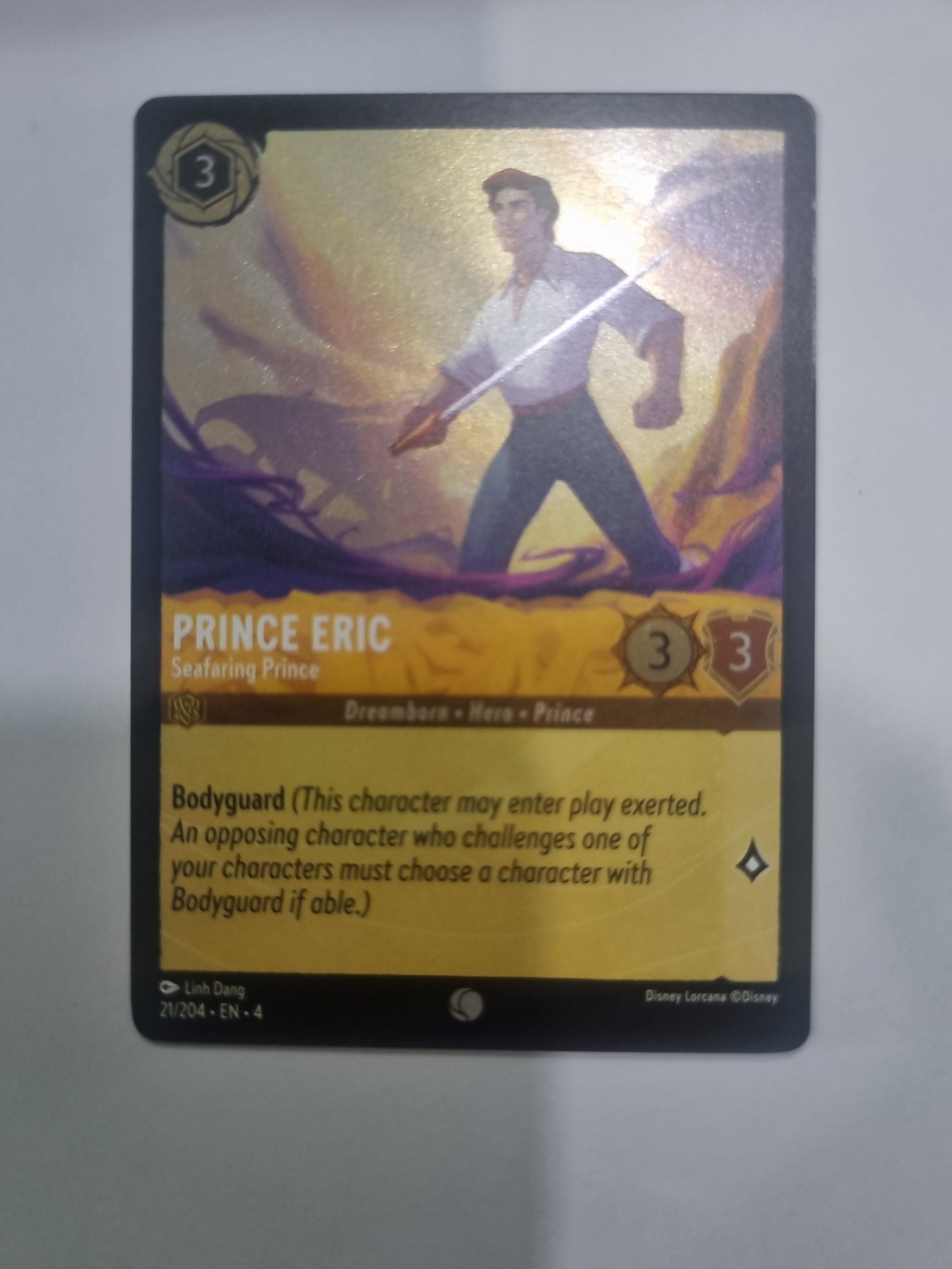 Ursula's Return - Coldfoil - Prince Eric - Seafaring Prince - 21/204 - Common