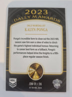 2024 Elite NRL - 2023 Dally M Team of the Year - #DM01 - Kalyn Ponga - Knights