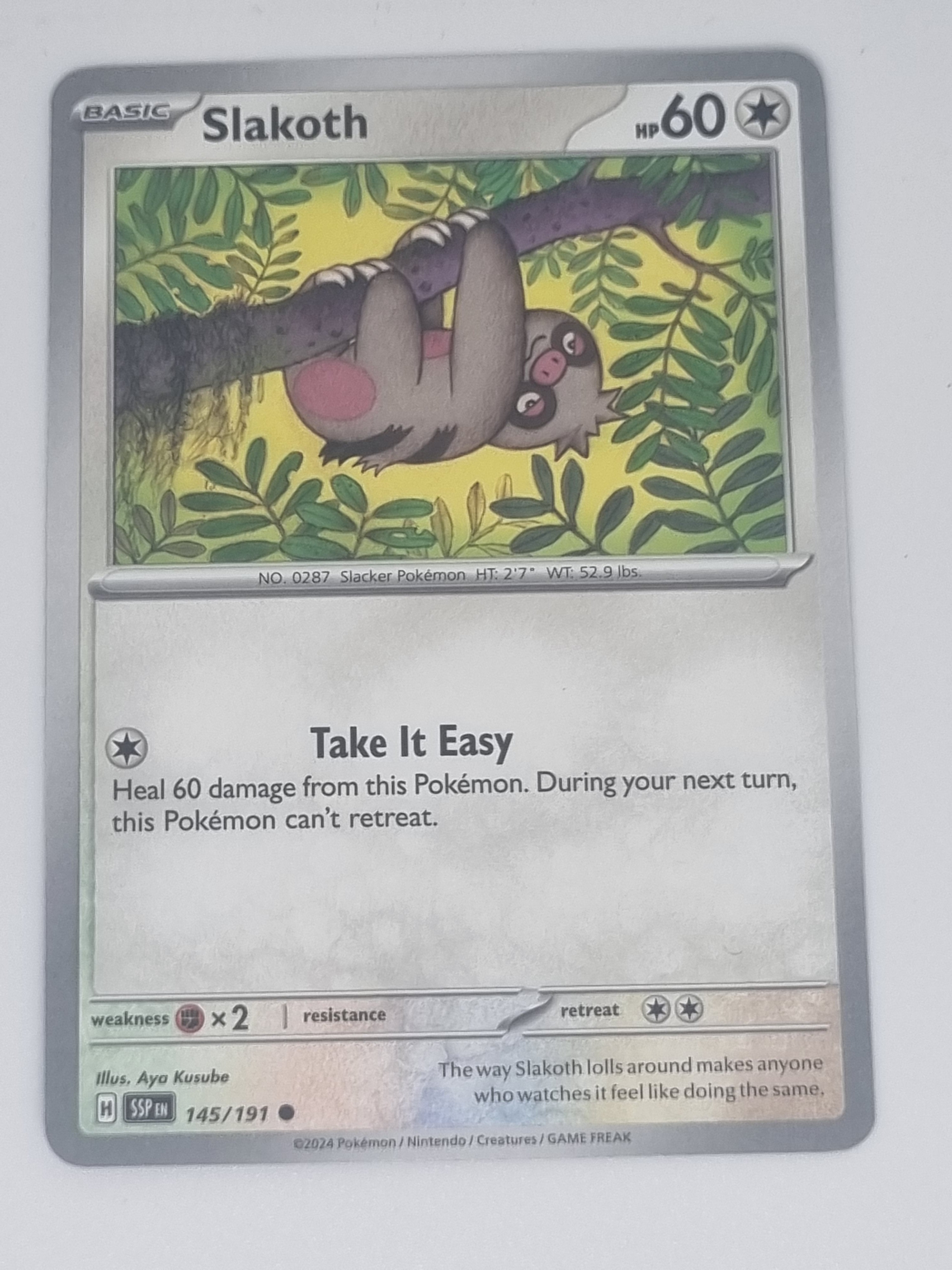 Pokemon TCG - Surging Sparks - #145/191 - Slakoth - Common