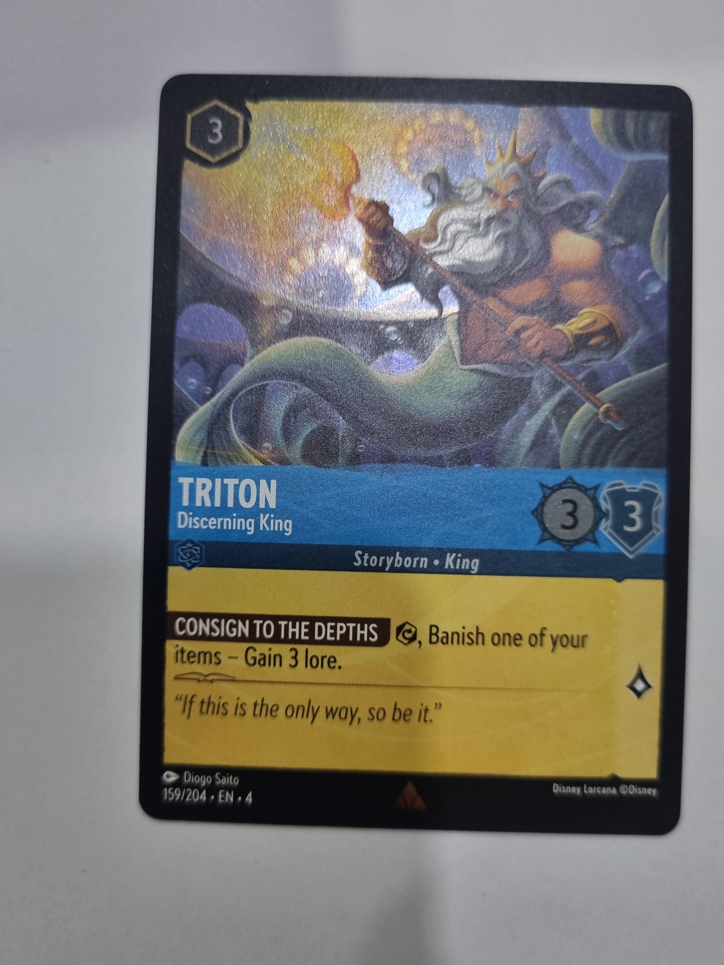 Ursula's Return - Coldfoil - Triton - Discerning King - 159/204 - Rare