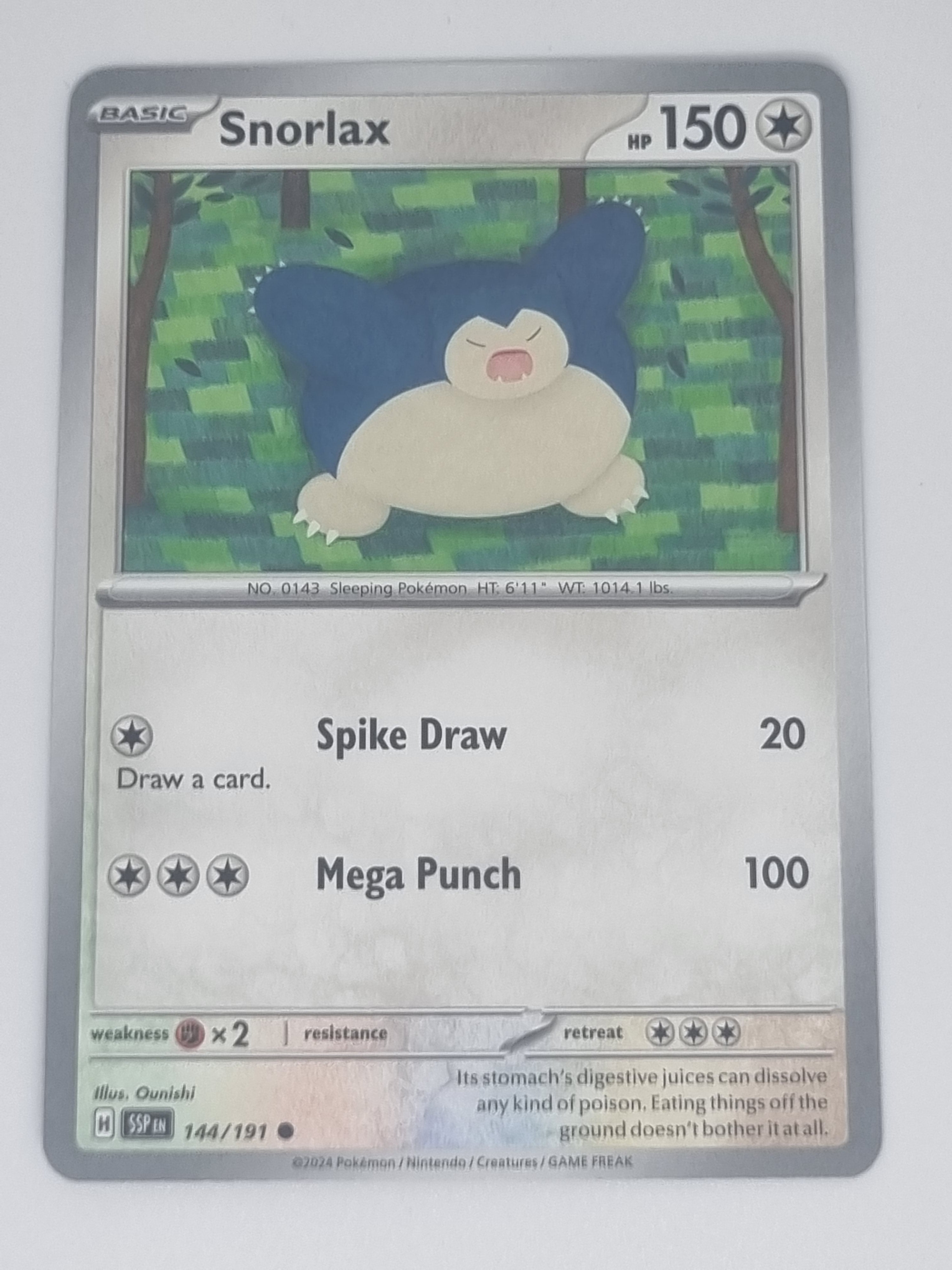 Pokemon TCG - Surging Sparks - #144/191 - Snorlax - Common