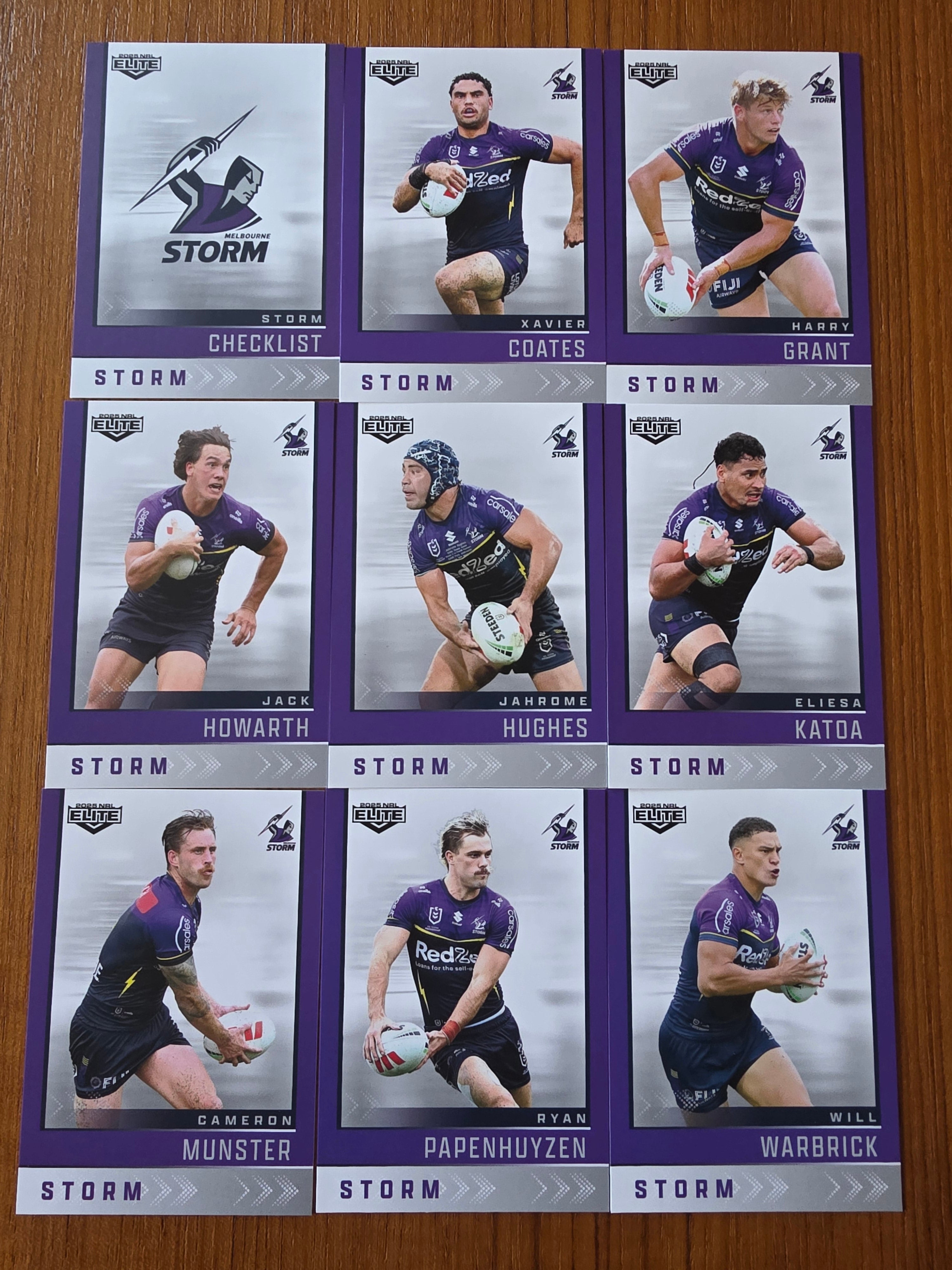NRL 2025 Elite | Base Team Set 9 Cards | Storm