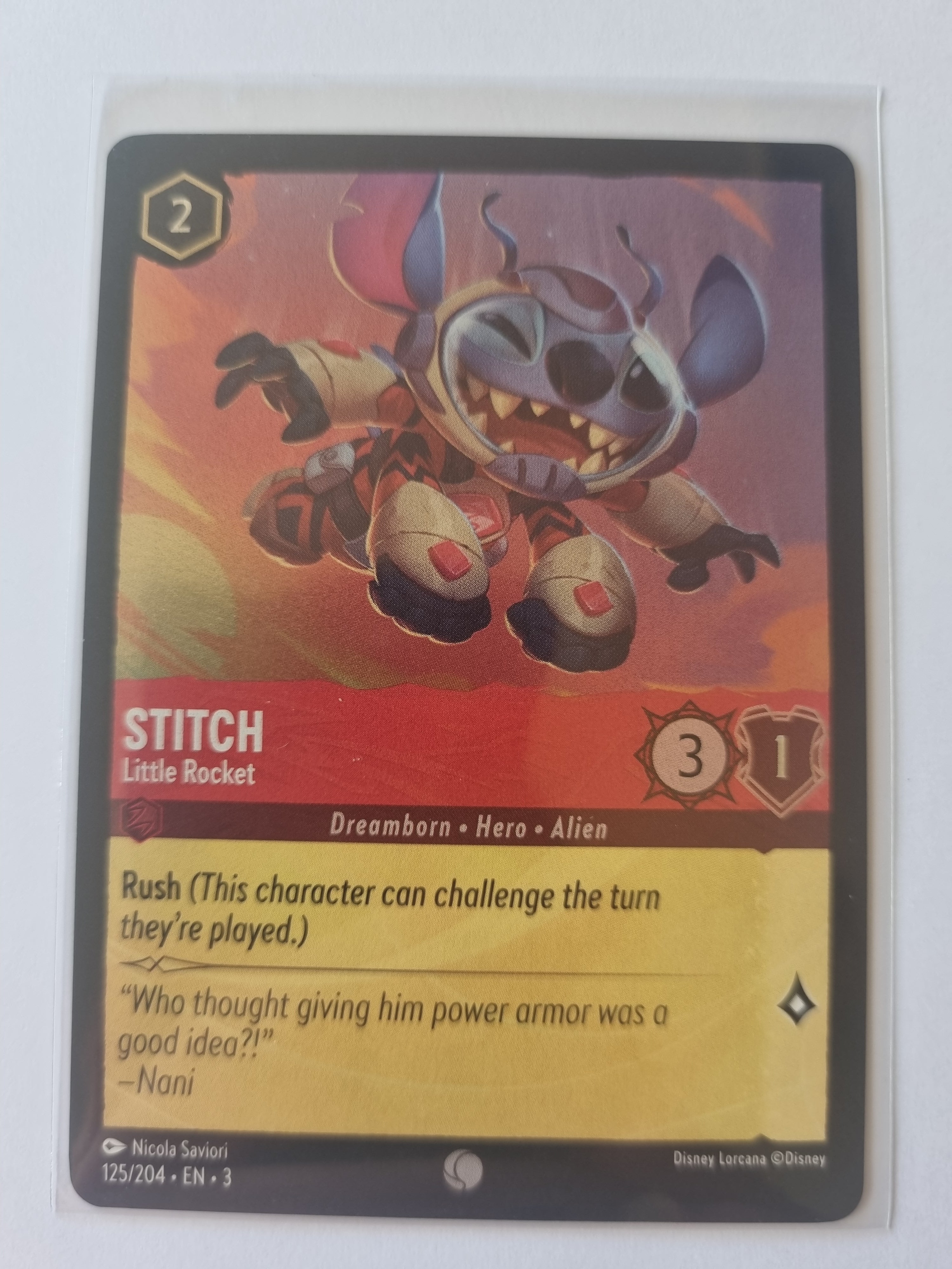 Into the Inklands - Coldfoil - Stitch - Little Rocket - 125/204 - Common