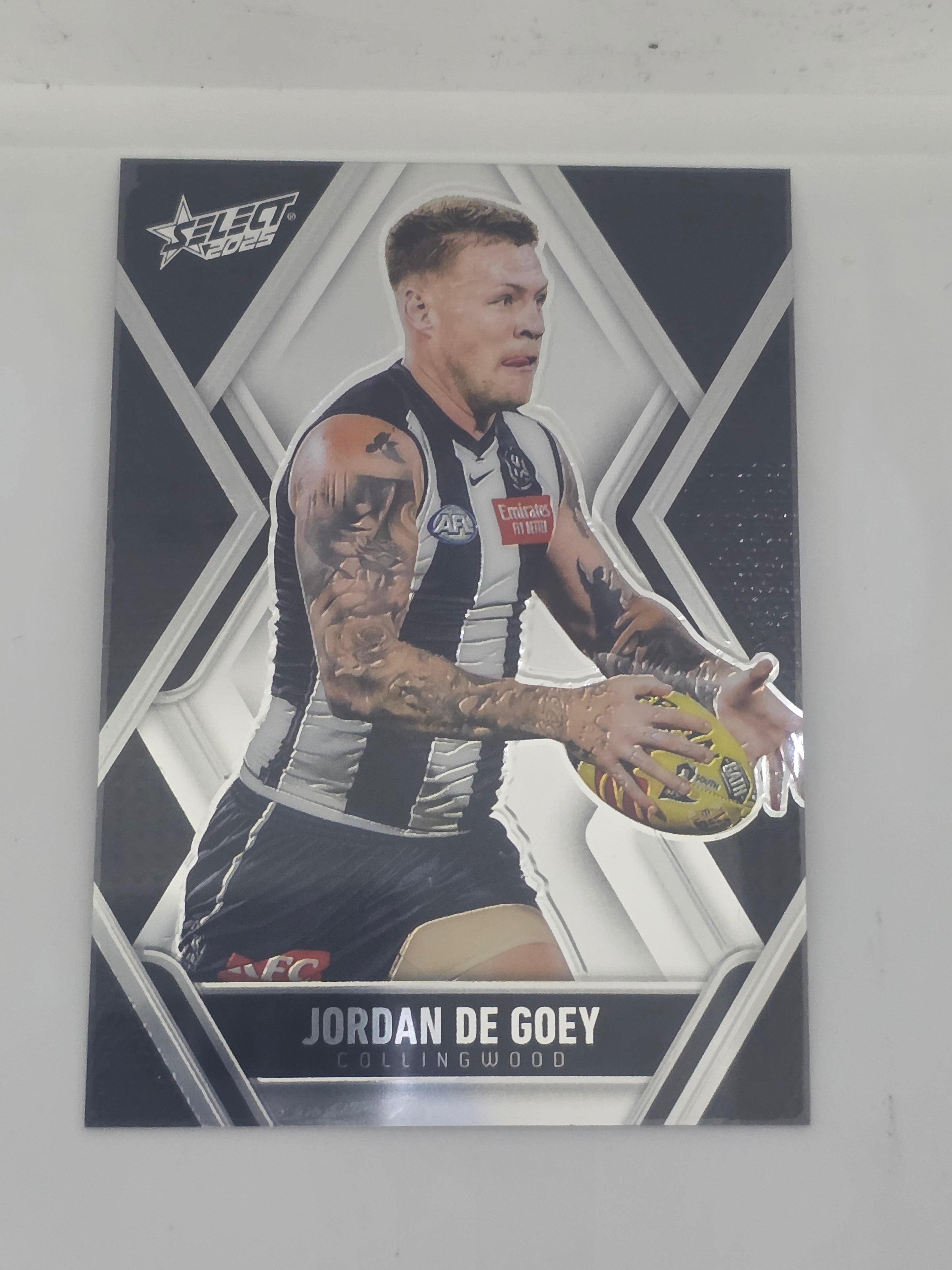 AFL Footy Stars 2025 | Luminous Base | #L37 | J. De Goey | Collingwood