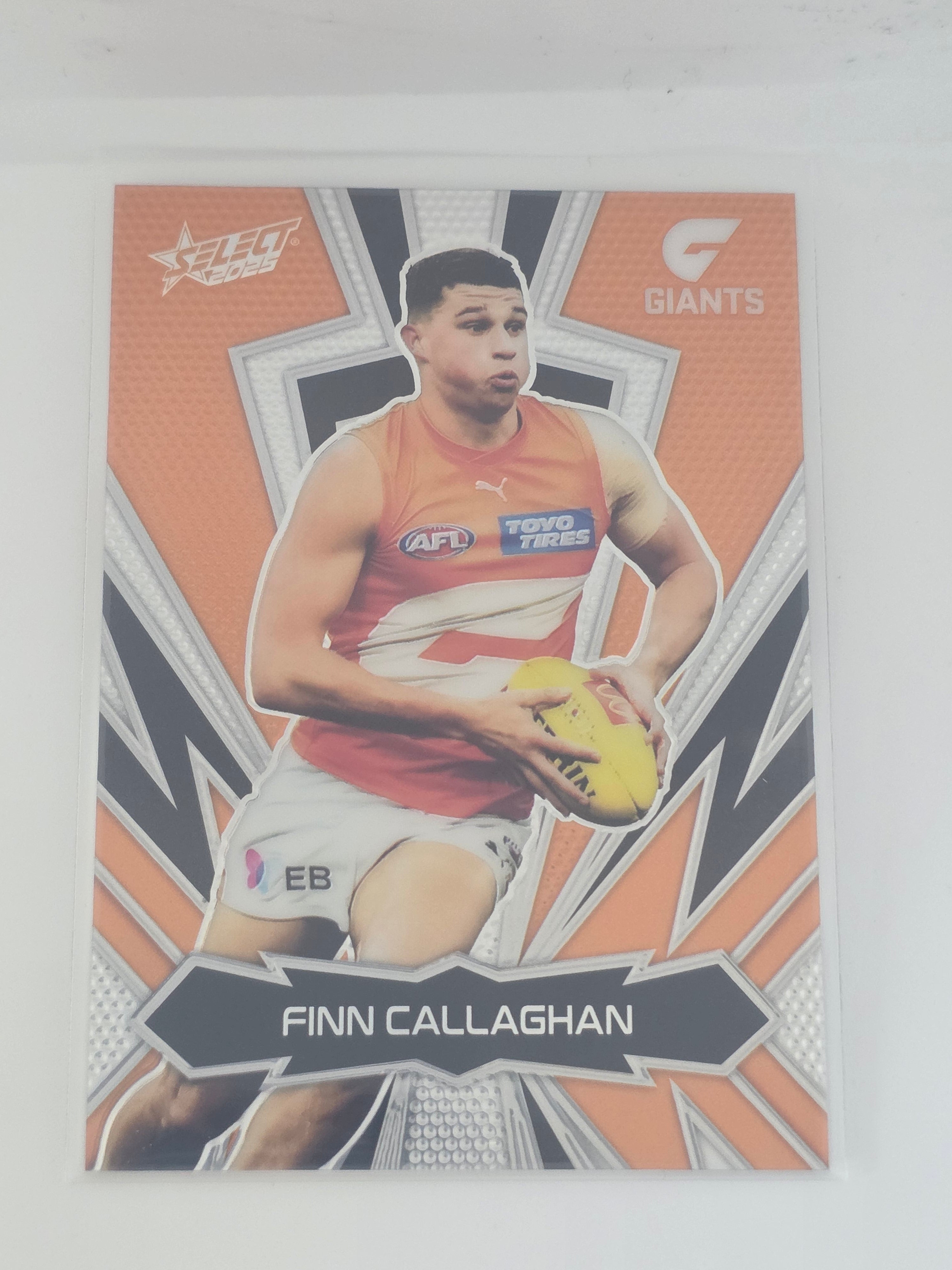 AFL Footy Stars 2025 Luminous Thunderbolt Gold #LT87 F. Callaghan GWS #024/399