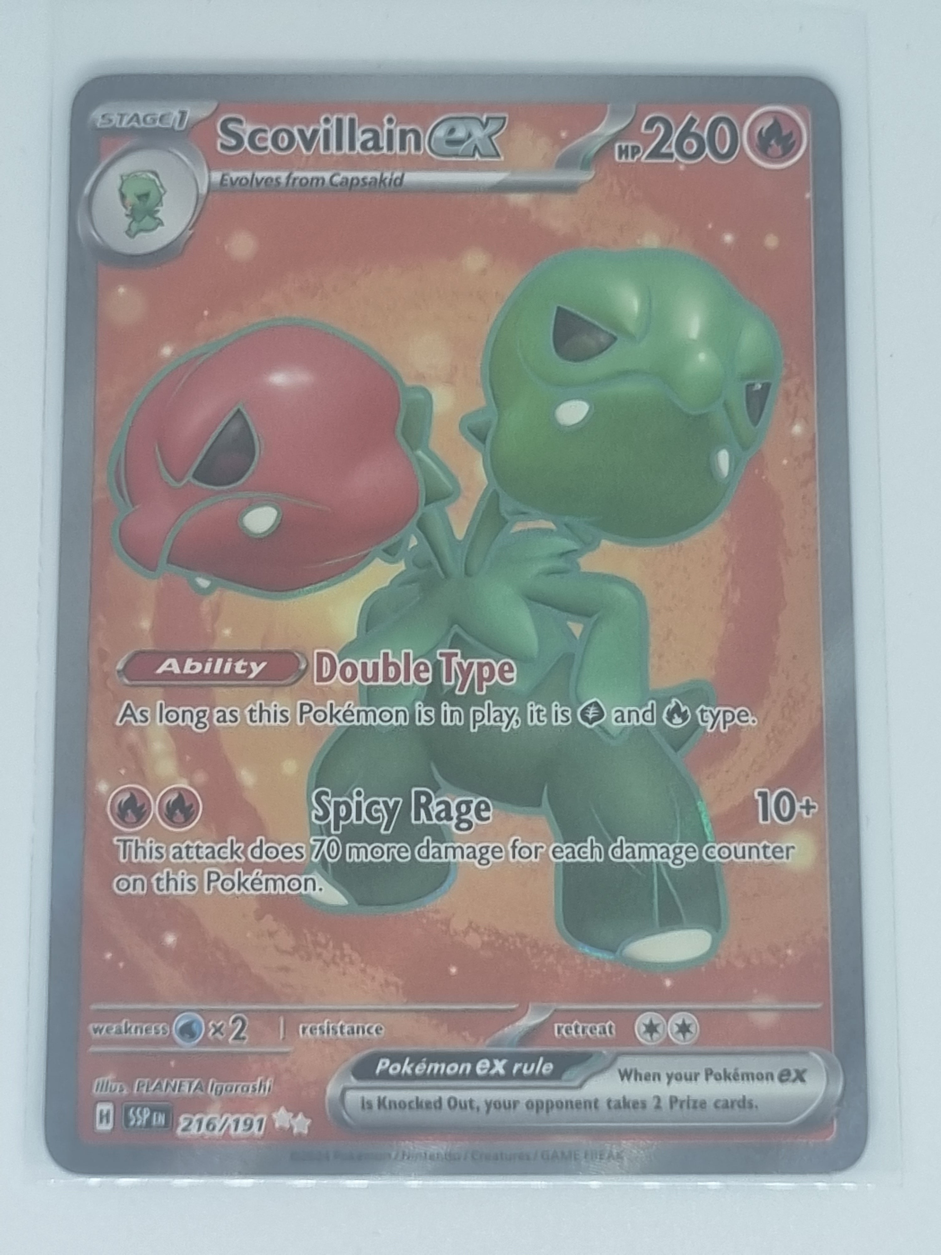 Pokemon TCG - Surging Sparks - #216/191 - Scovillain EX - Full Art