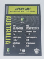 2024-25 LUXE Cricket Traders - Parallel - #P026 - Matthew Wade - Aust T20