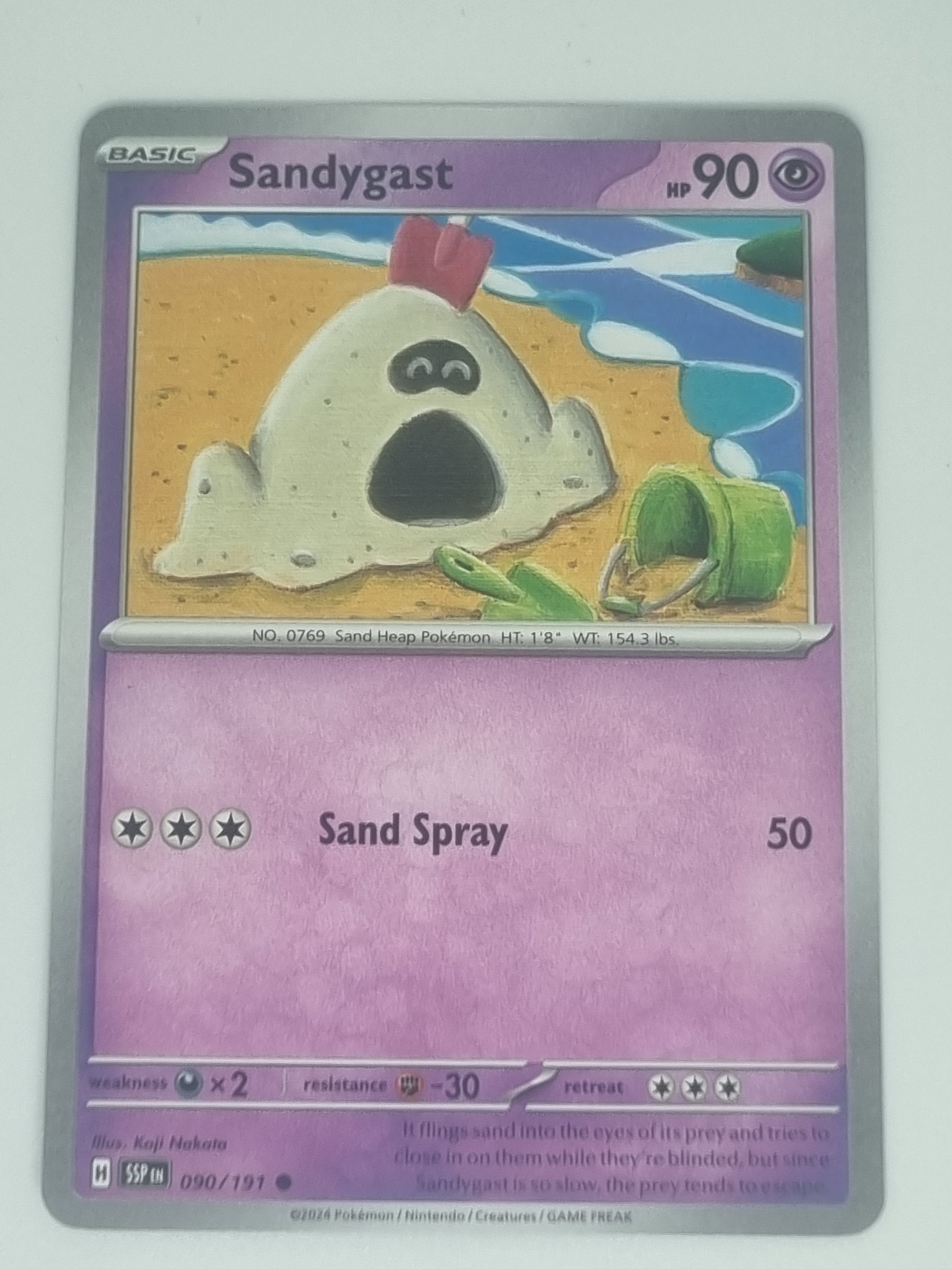 Pokemon TCG - Surging Sparks - #090/191 - Sandygast - Common