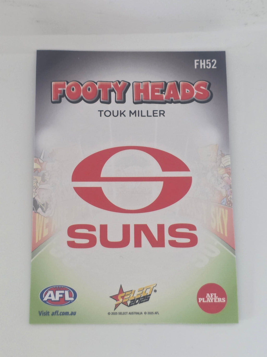 AFL Footy Stars 2025 | Footy Heads | #FH52 | T. Miller | Gold Coast Suns