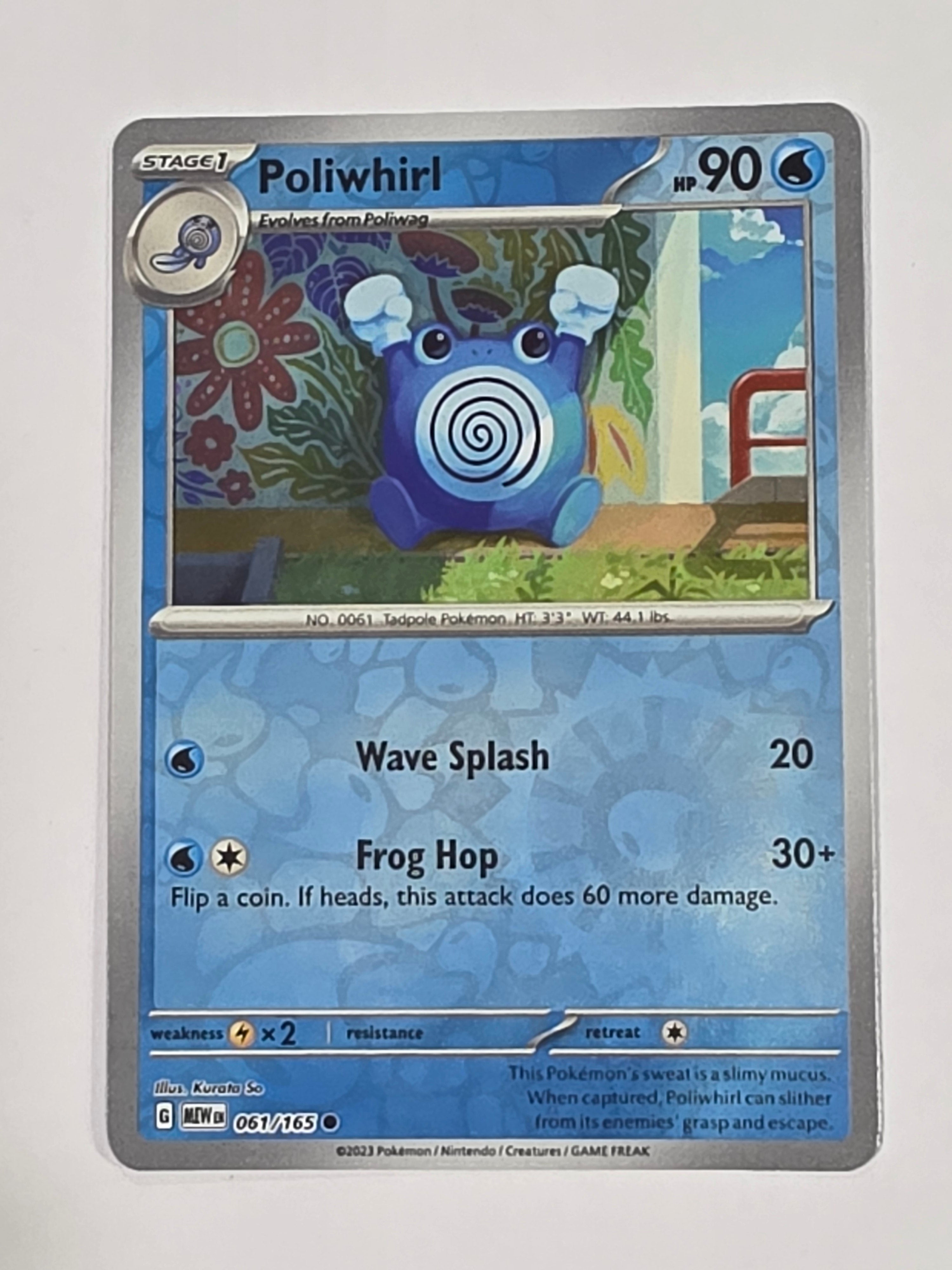 Pokemon TCG - Pokemon 151 - #061/165 - Reverse Holo - Poliwhirl - Common
