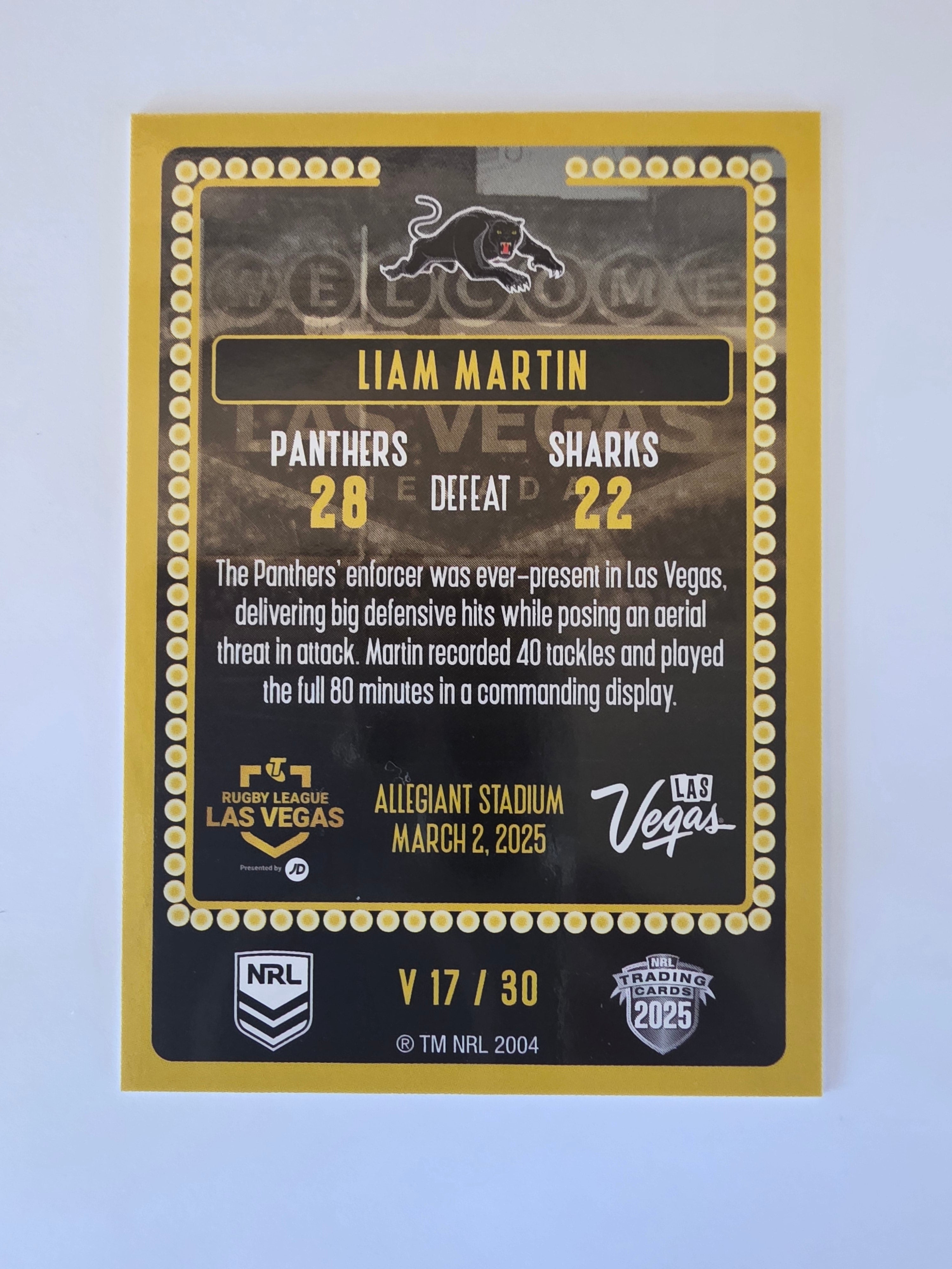 NRL 2025 Elite | 2025 Vegas Round | #V17 | Liam Martin | Panthers