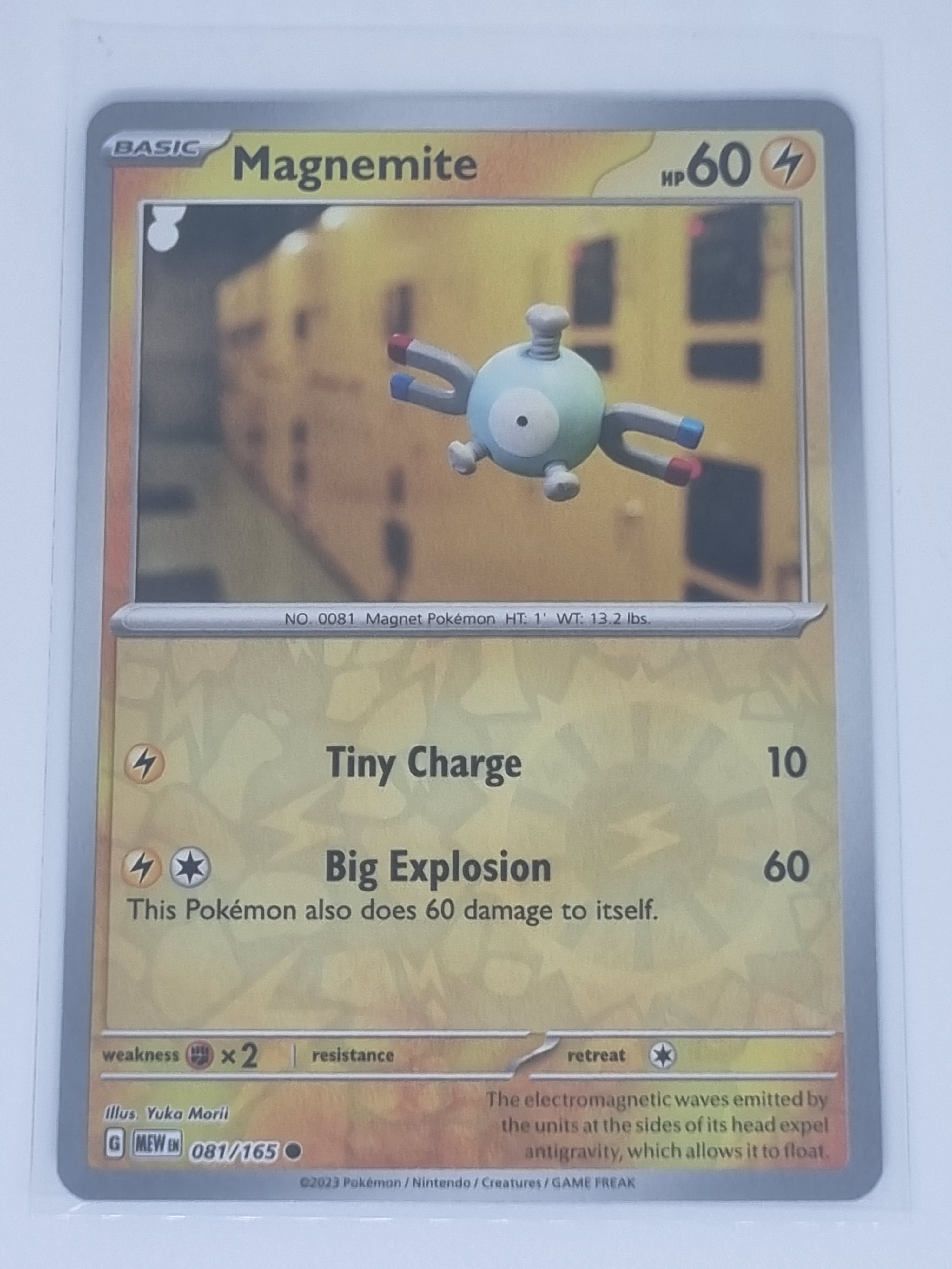 Pokemon TCG - Pokemon 151 - #081/165 - Reverse Holo - Magnemite - Common
