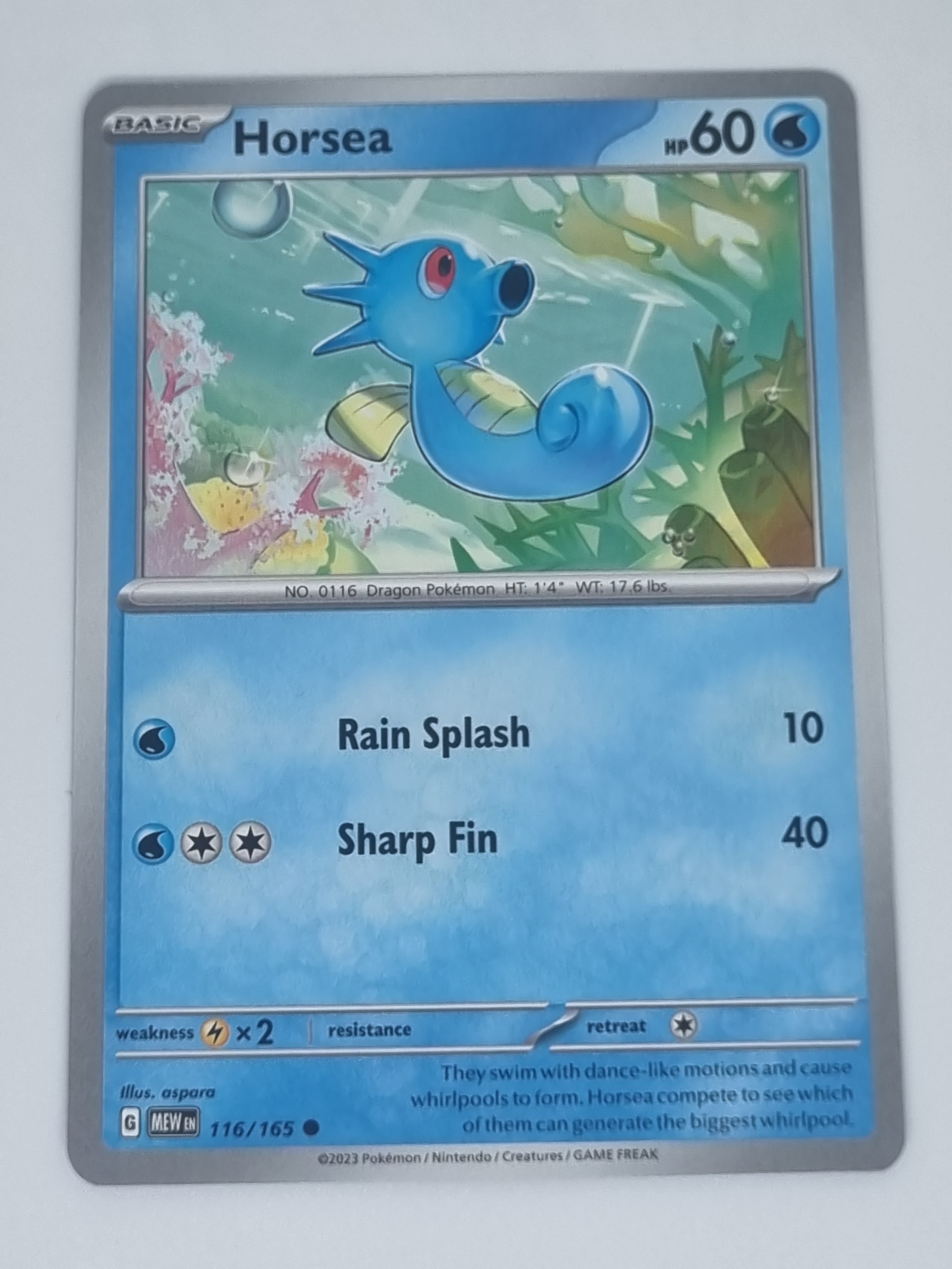 Pokemon TCG - Pokemon 151 - #116/165 - Horsea - Common