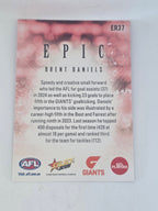 AFL Footy Stars 2025 | Epic Red | #ER37 | B. Daniels | GWS Giants