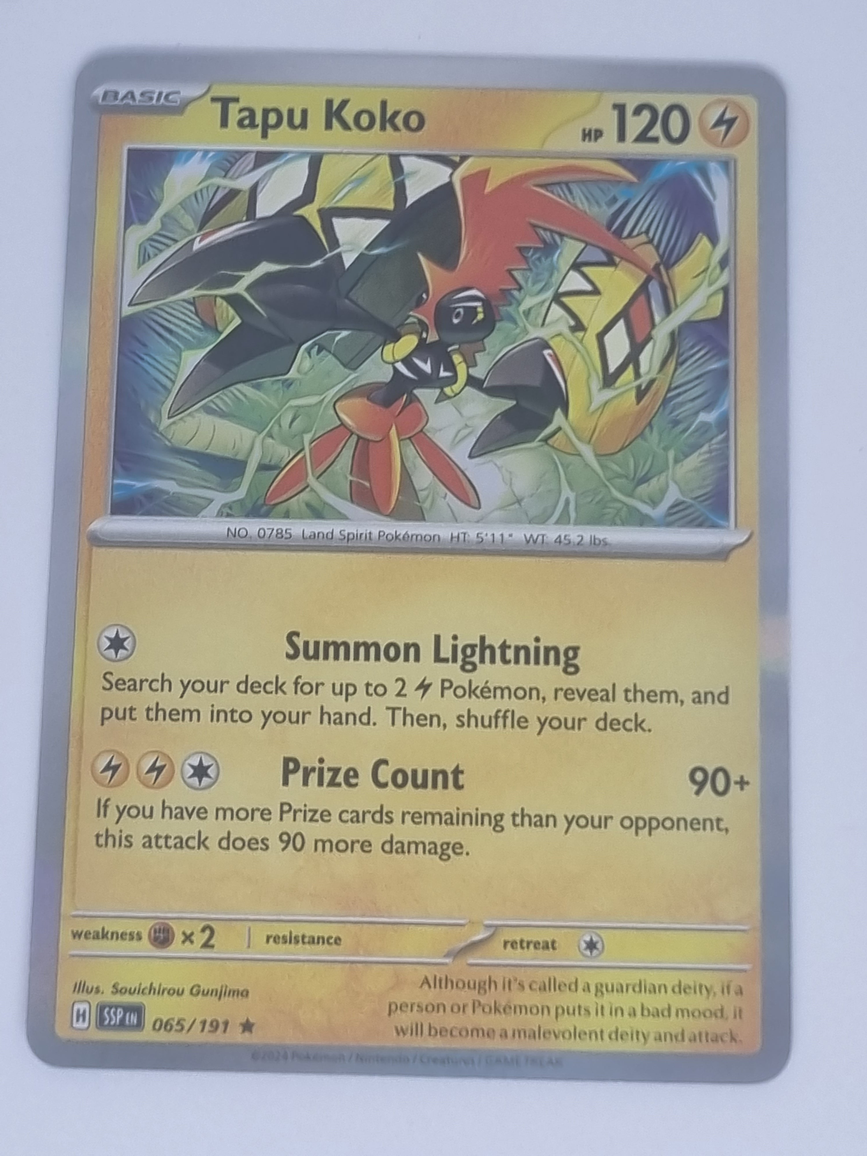 Pokemon TCG - Surging Sparks - #065/191 - Tapu Koko - Rare