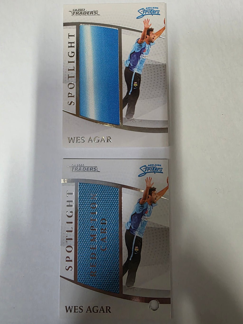 CA 2023 - Spotlight Jersey Card - #S2 - Wes Agar - Strikers - #066/104