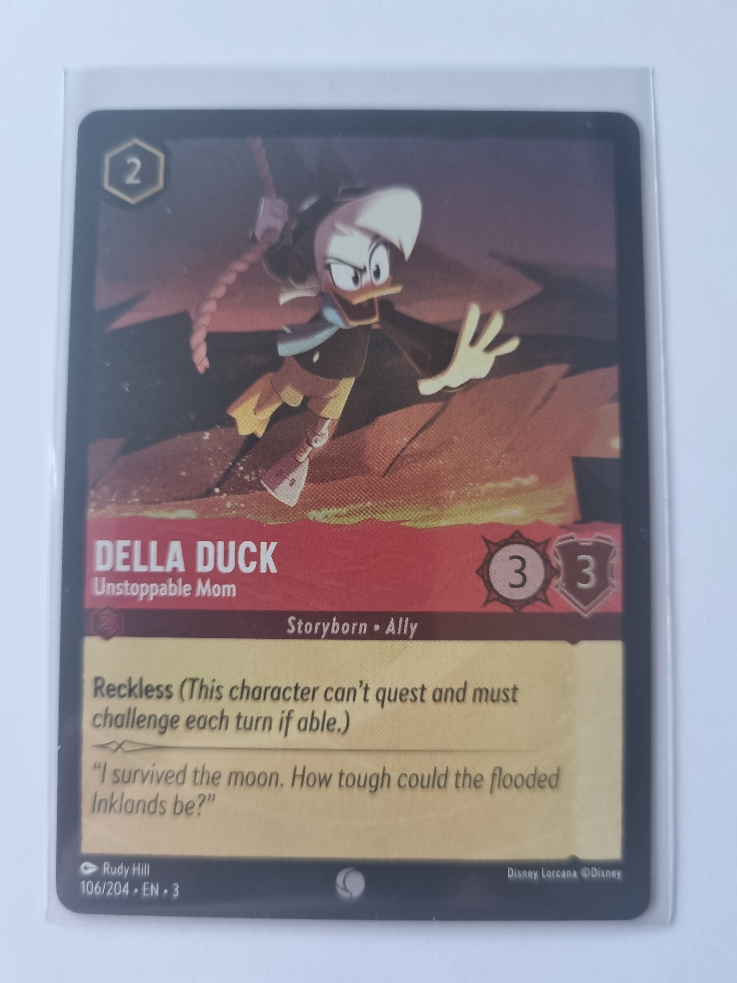 Into the Inklands - Coldfoil - Della Duck - Unstoppable Mom 106/204 Common