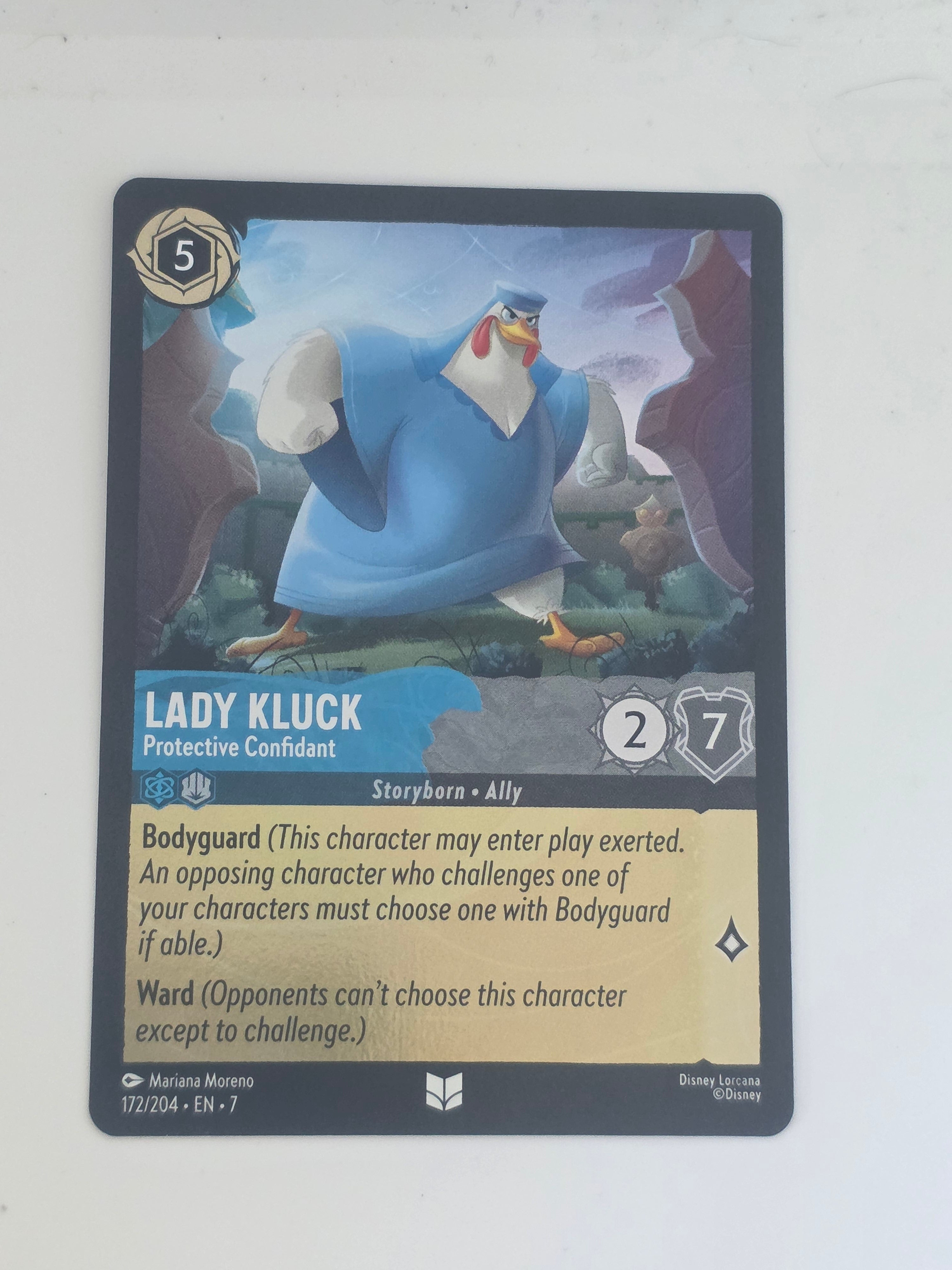 Lorcana | Archazias Island COLDFOIL #172/204 Lady Kluck Protective Confidant U/C