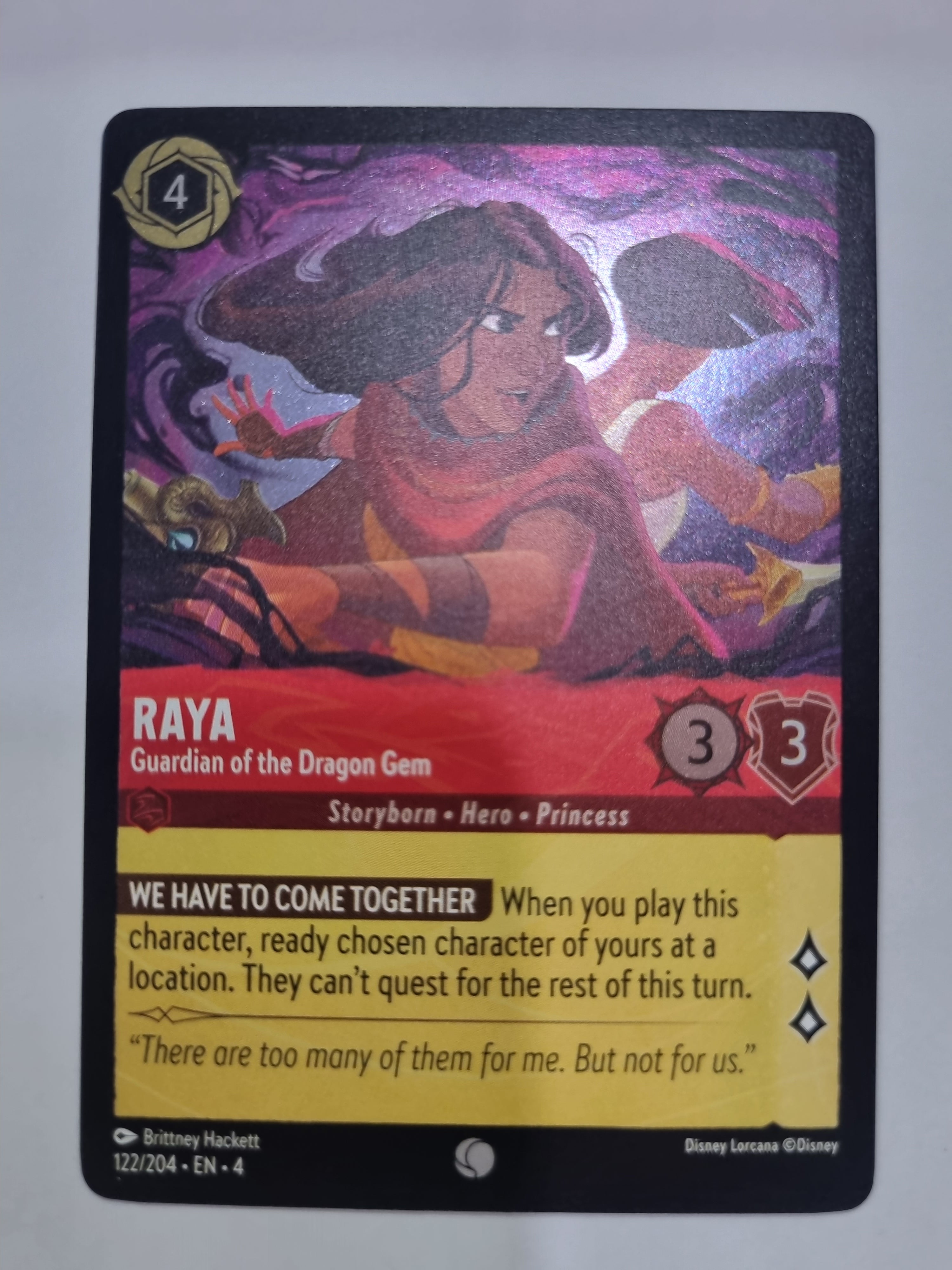 Ursula's Return - Coldfoil - Raya - Guardian of the Dragon Gem - 122/204 - Common