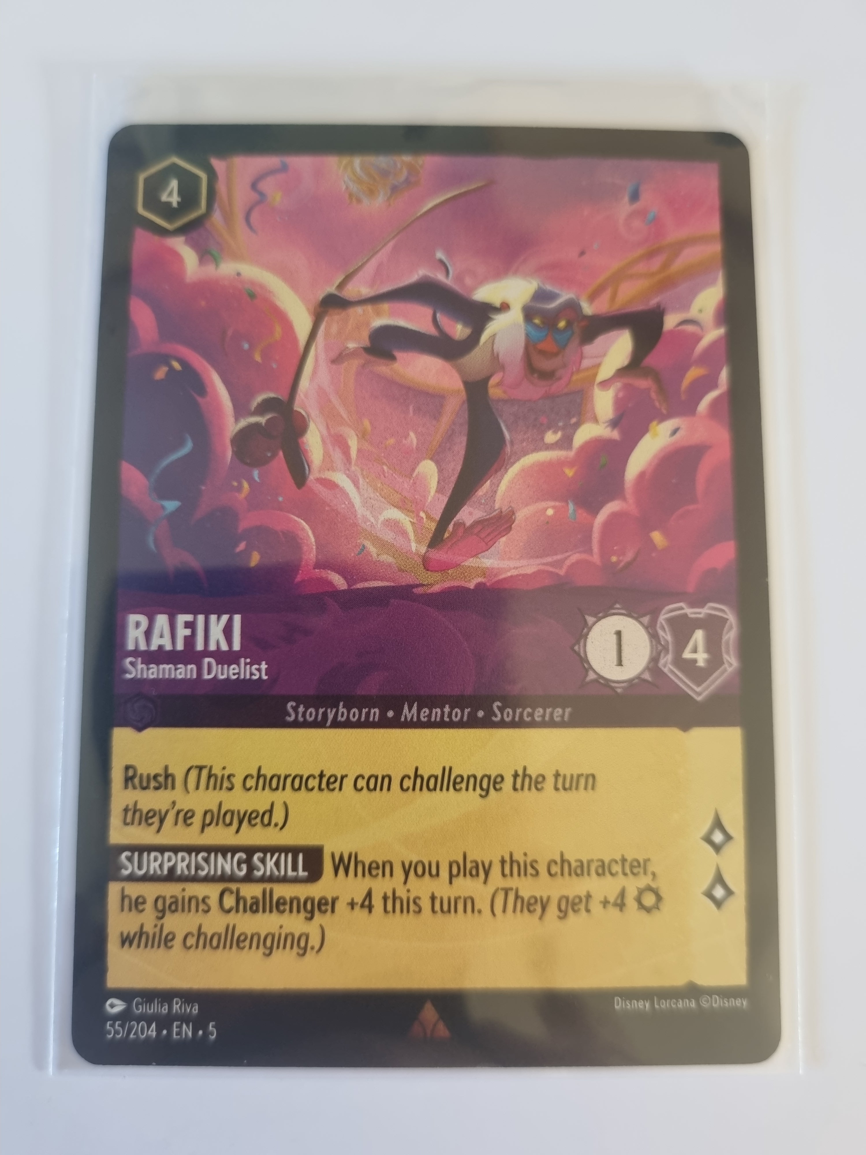 Shimmering Skies - Coldfoil - Rafiki - Shaman Duelist - 55/204 - Rare