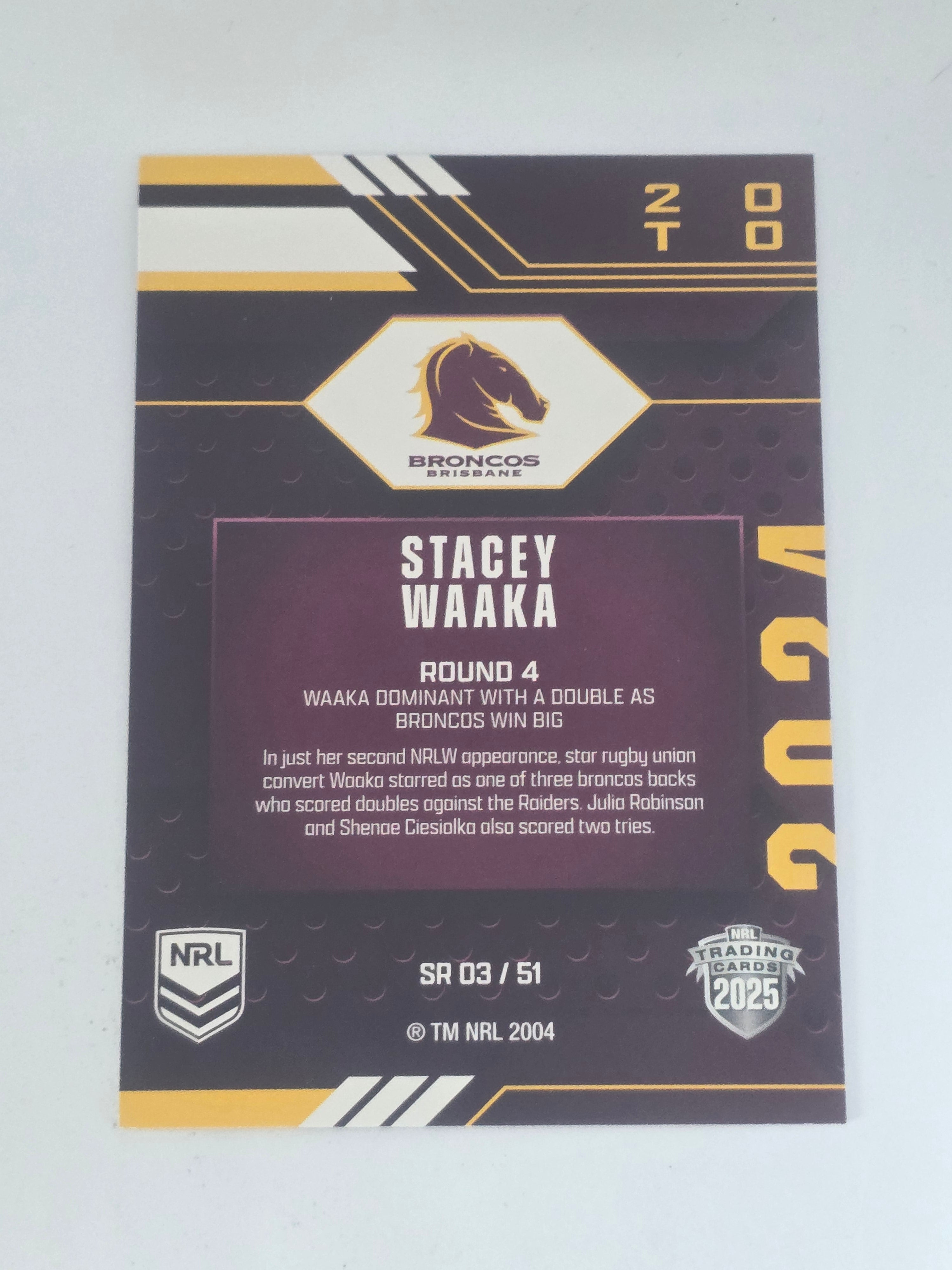 NRL 2025 Traders | 2024 Season to Remember | #SR3 | Stacey Waaka | Broncos