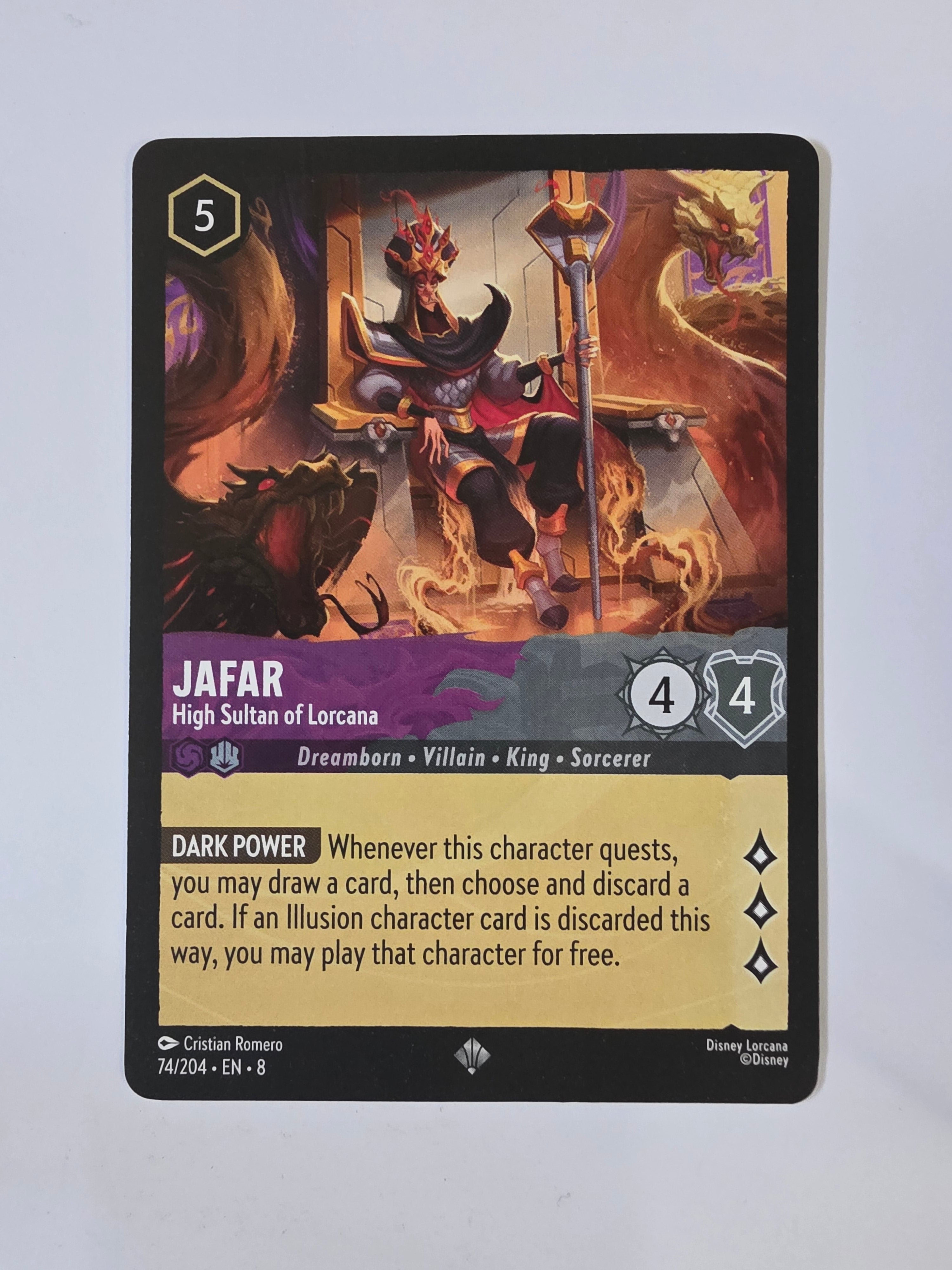 Disney Lorcana Reign of Jafar | Jafar High Sultan of Lorcana | #074 | Super Rare