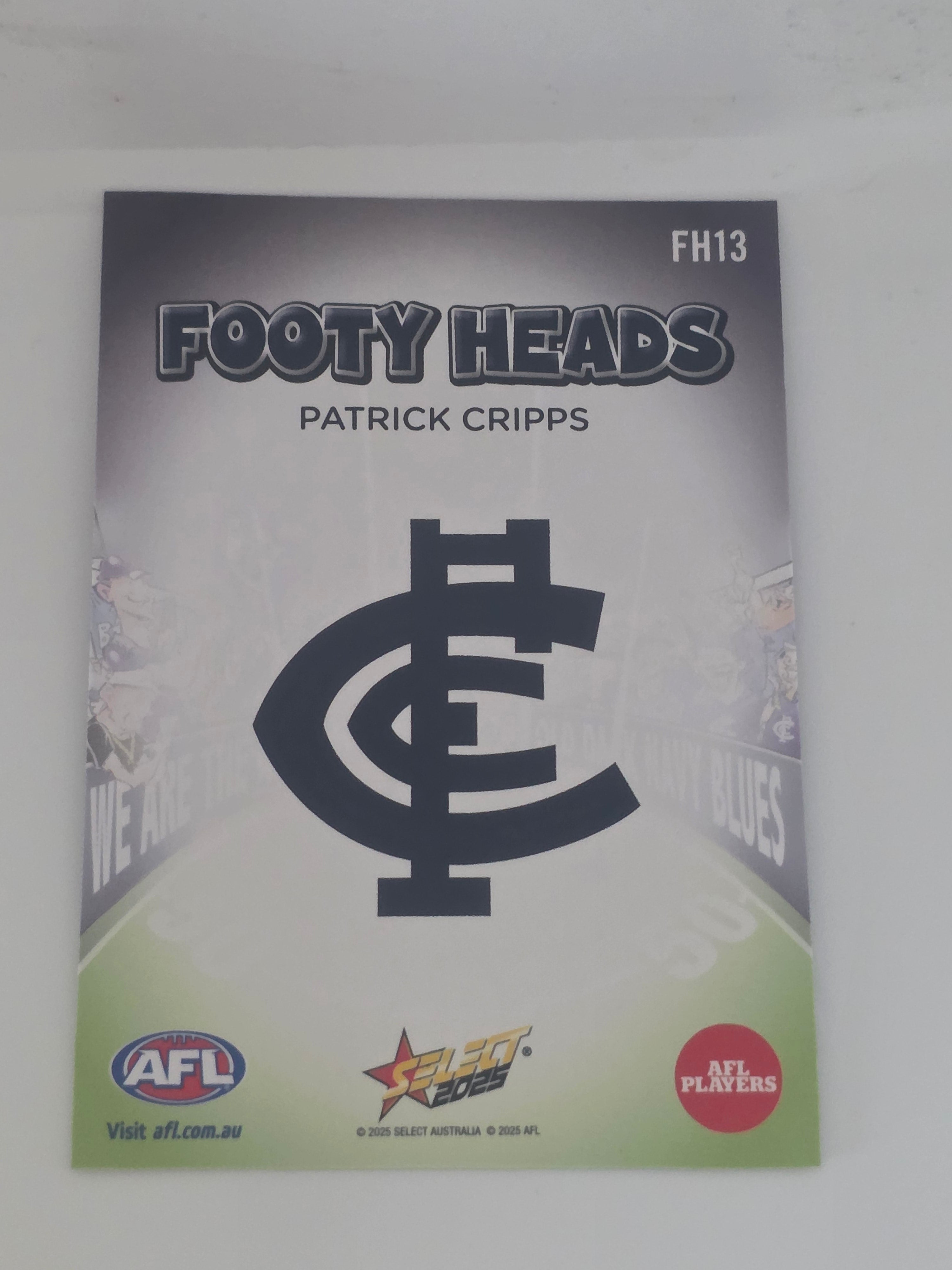 AFL Footy Stars 2025 | Footy Heads | #FH13 | P. Cripps | Carlton