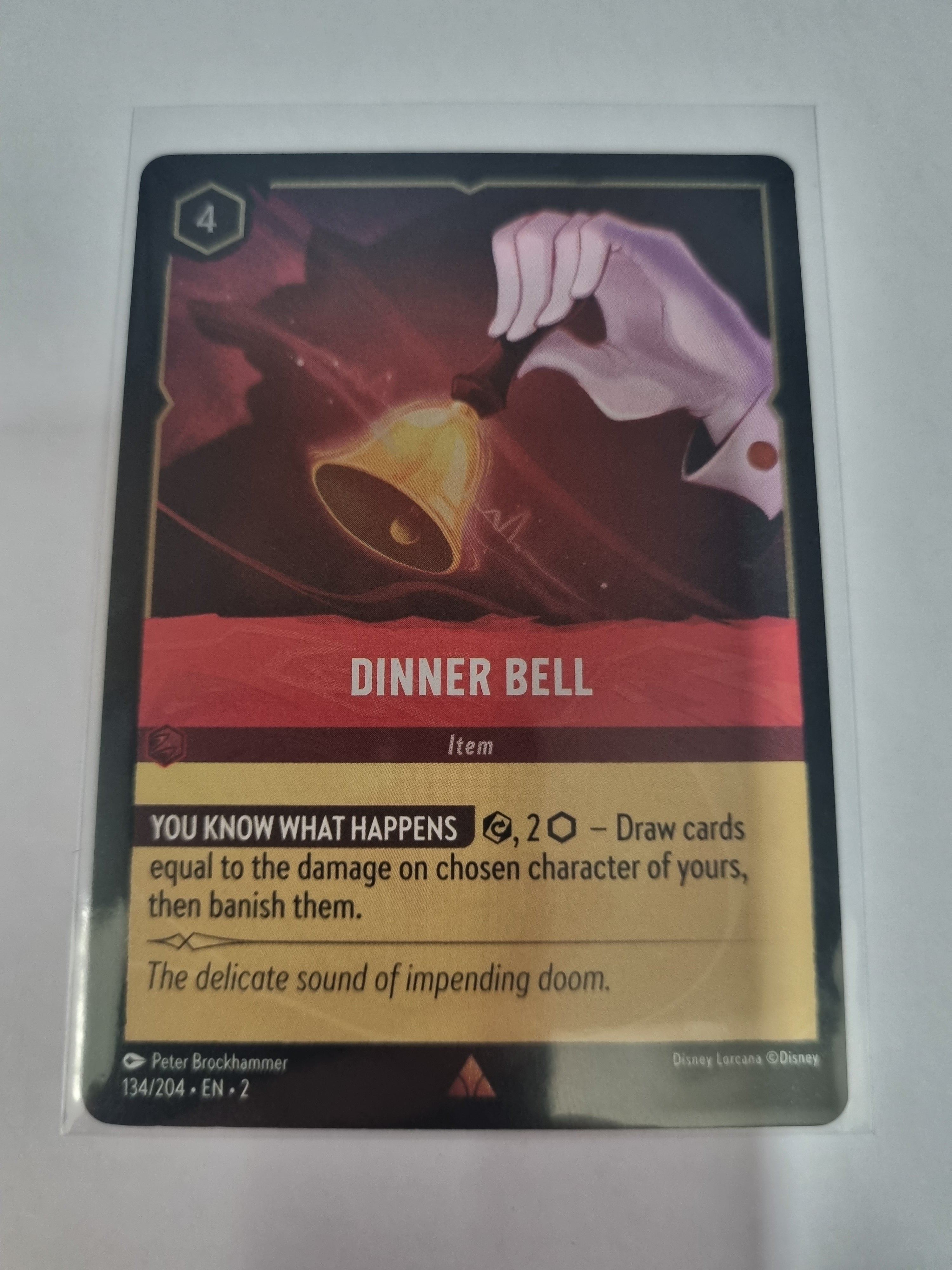 Lorcana - Floodborn - #134/204 - Coldfoil - Dinner Bell - Rare