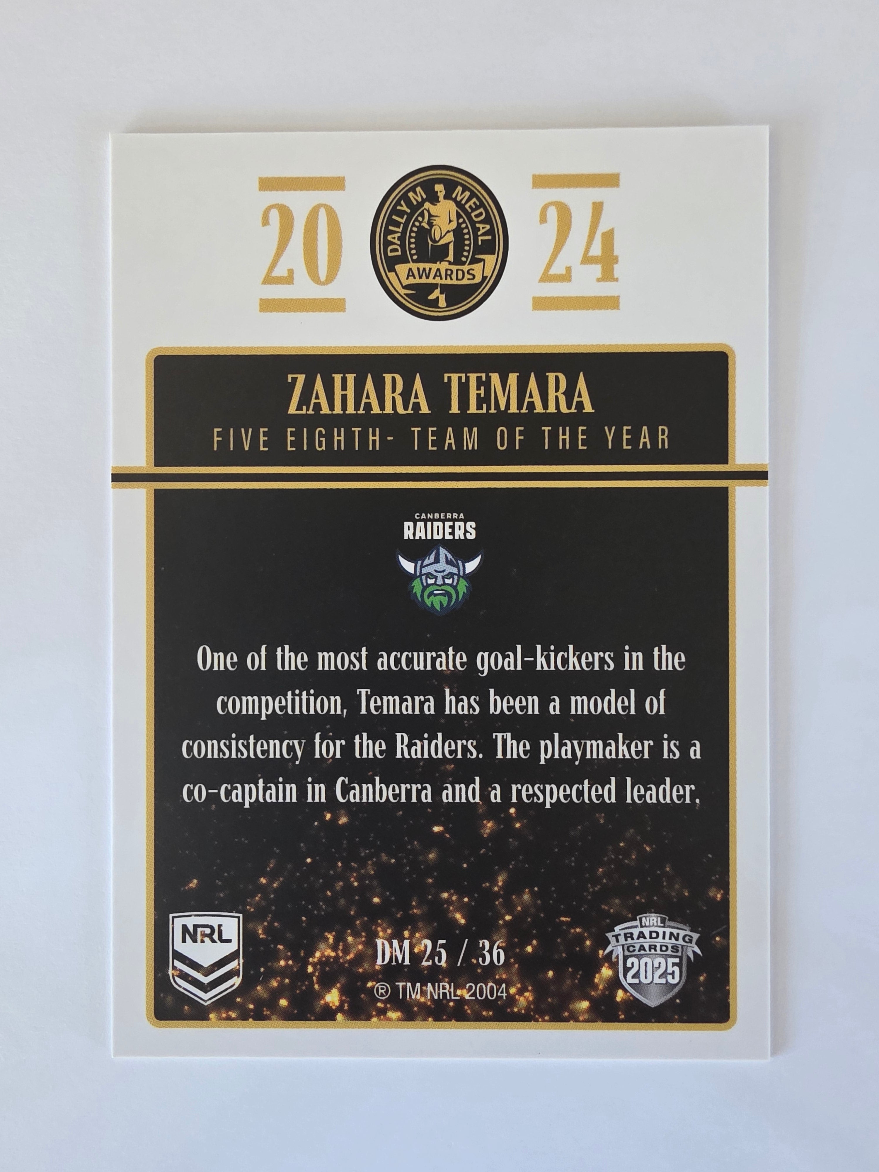 NRL 2025 Elite | 2024 Dally M Awards | #DM25 | Zahara Temara | Raiders