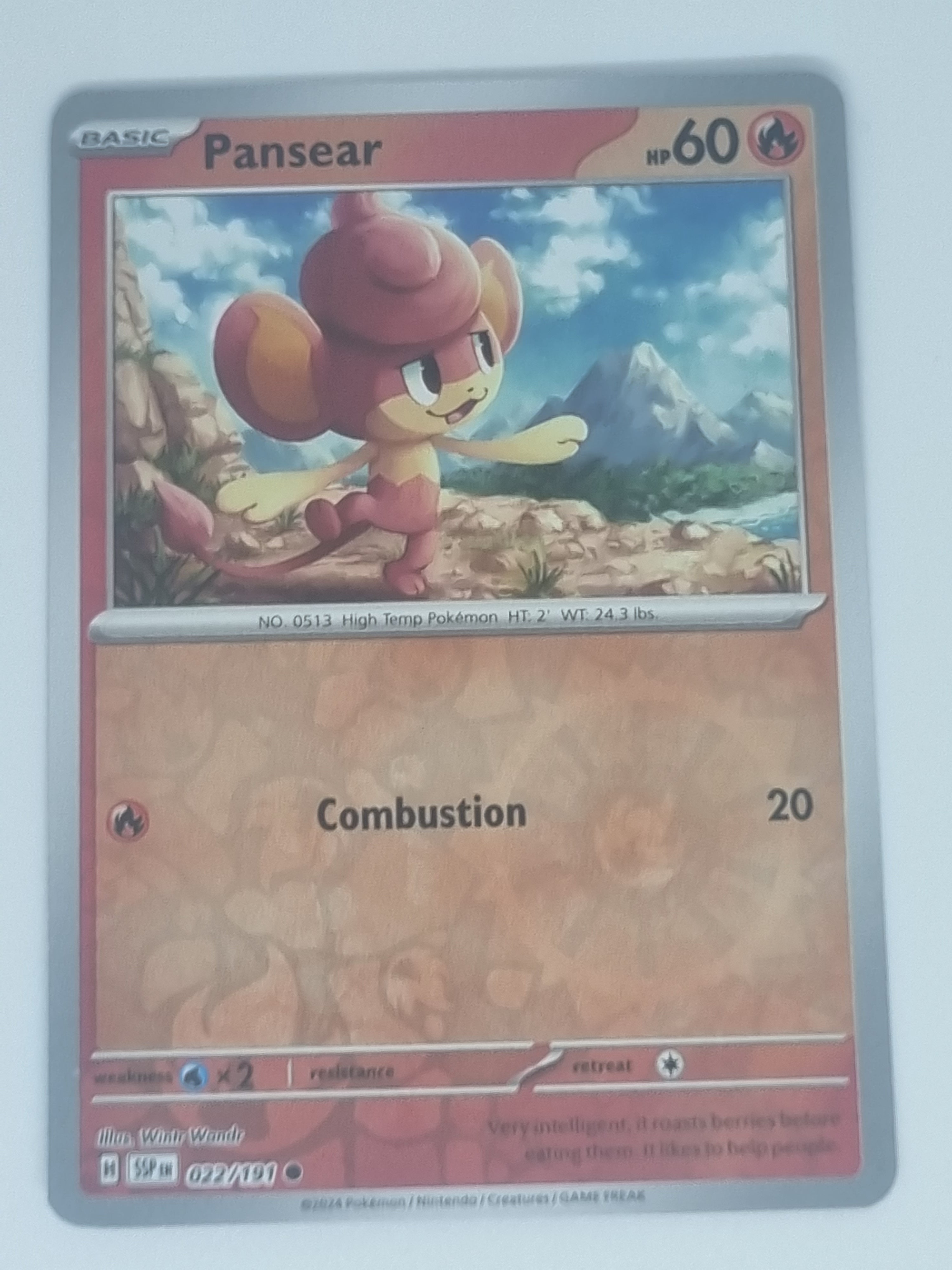 Pokemon TCG - Surging Sparks - #022/191 - Reverse Holo - Pansear - Common