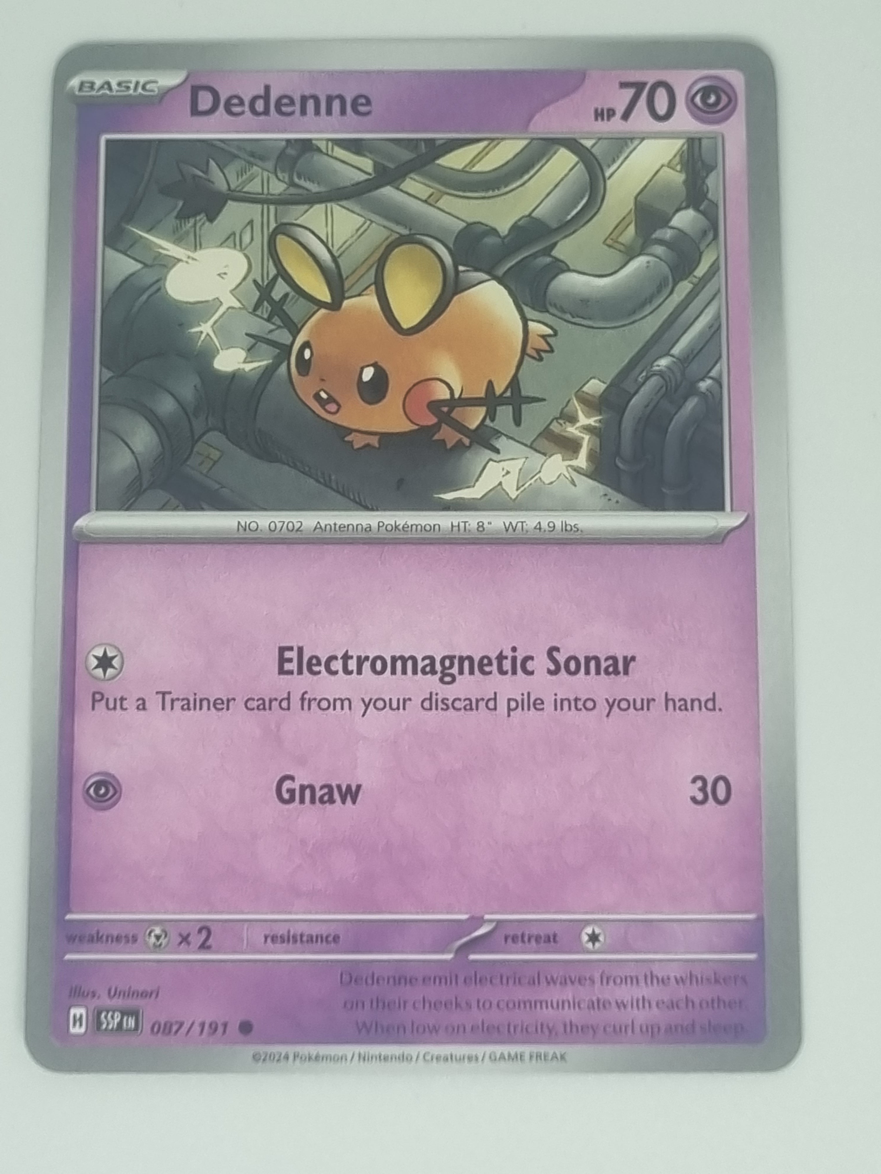 Pokemon TCG - Surging Sparks - #087/191 - Dedenne - Common