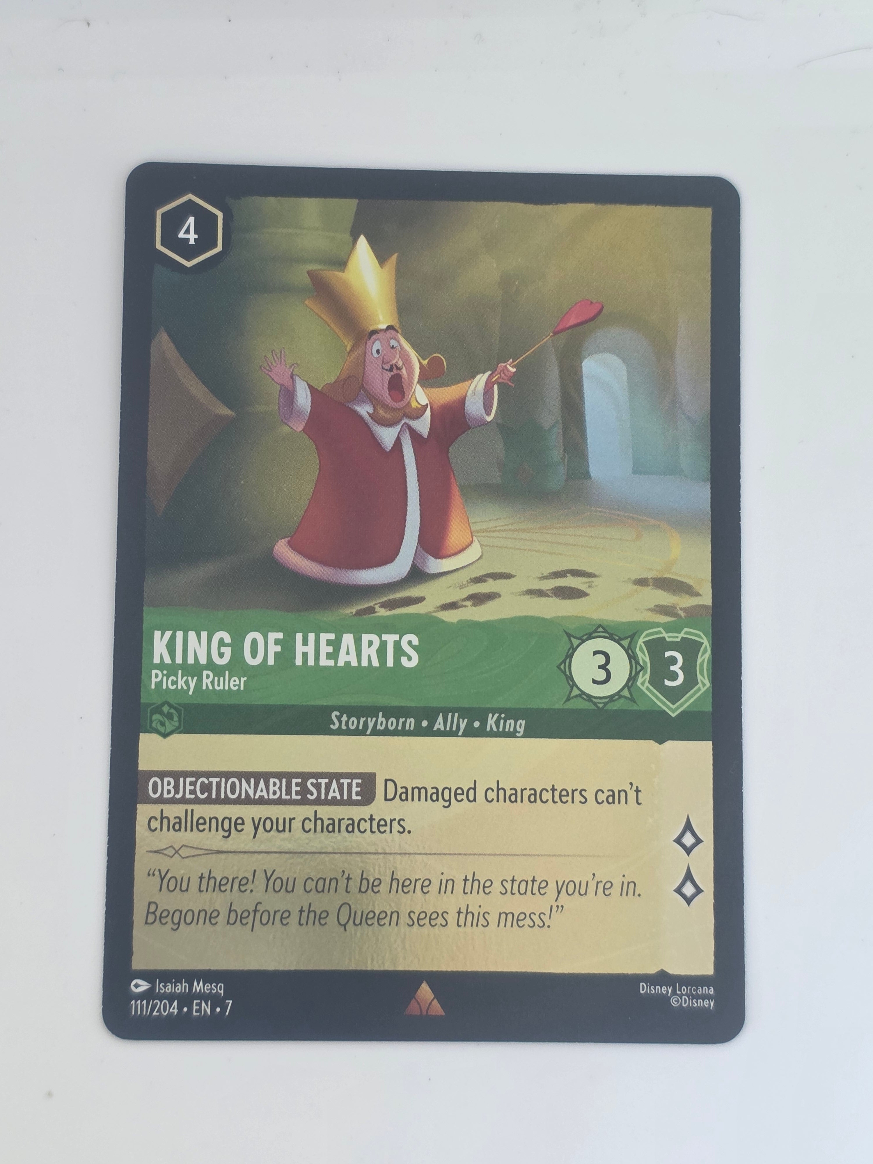 Lorcana | Archazia's Island COLDFOIL #111/204 King of Hearts Picky Ruler | Rare