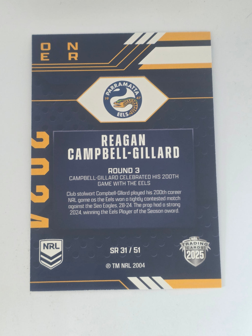 NRL 2025 Traders | 2024 Season to Remember #SR31 | Reagan Campbell-Gillard Eels