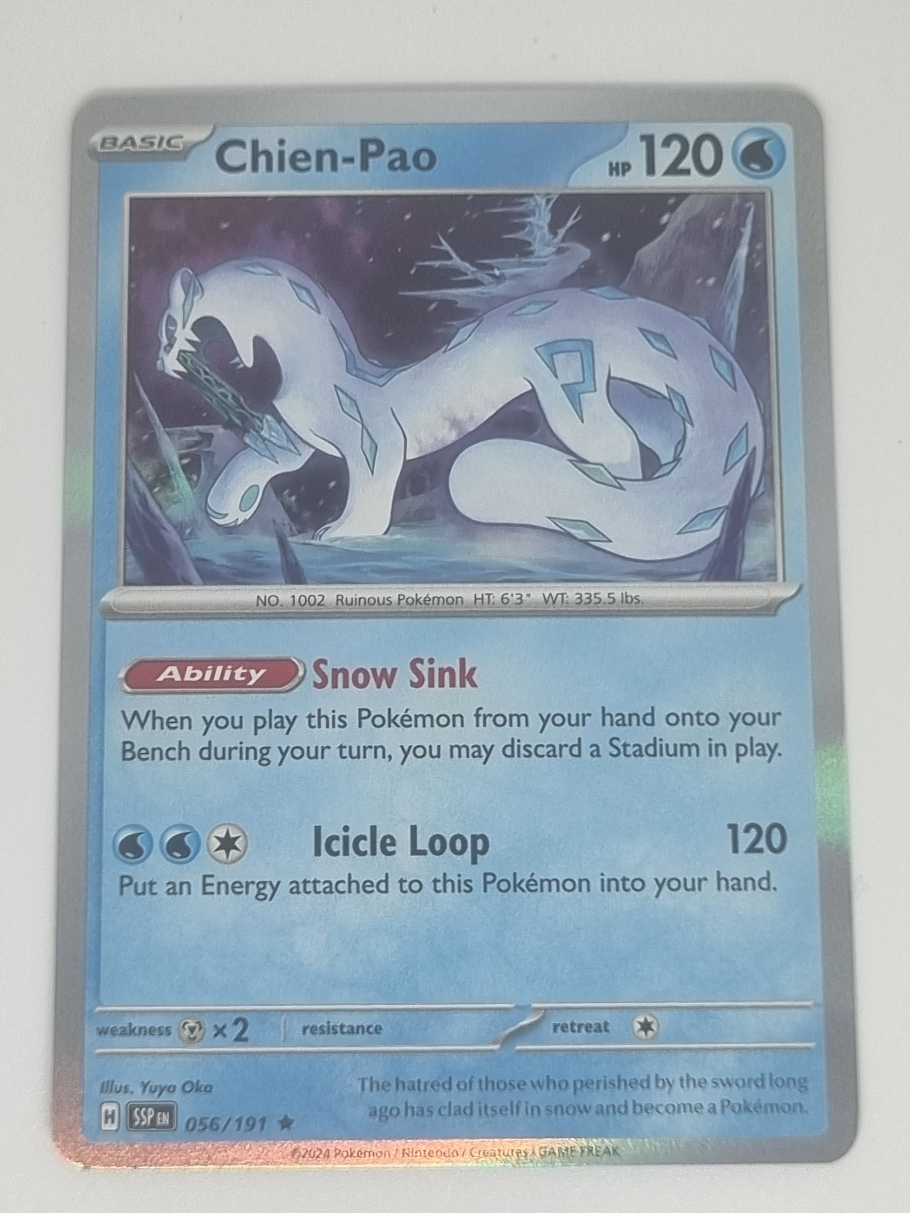 Pokemon TCG - Surging Sparks - #056/191 - Chien-Pao - Rare