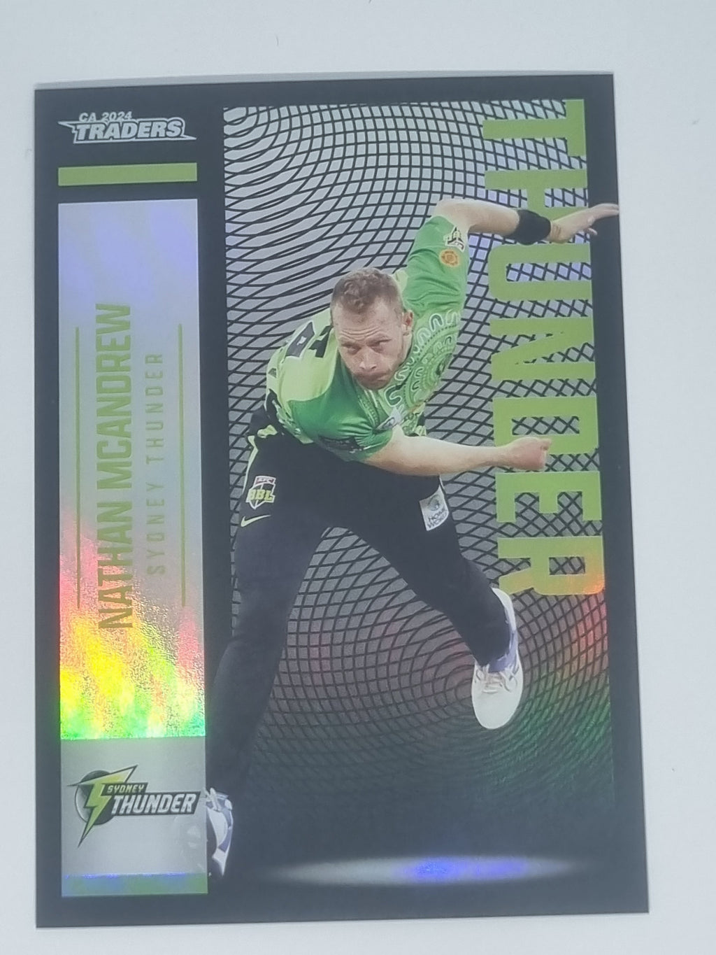 2024-25 LUXE Cricket Traders - Parallel - #P144 - Nathan McAndrew - Thunder