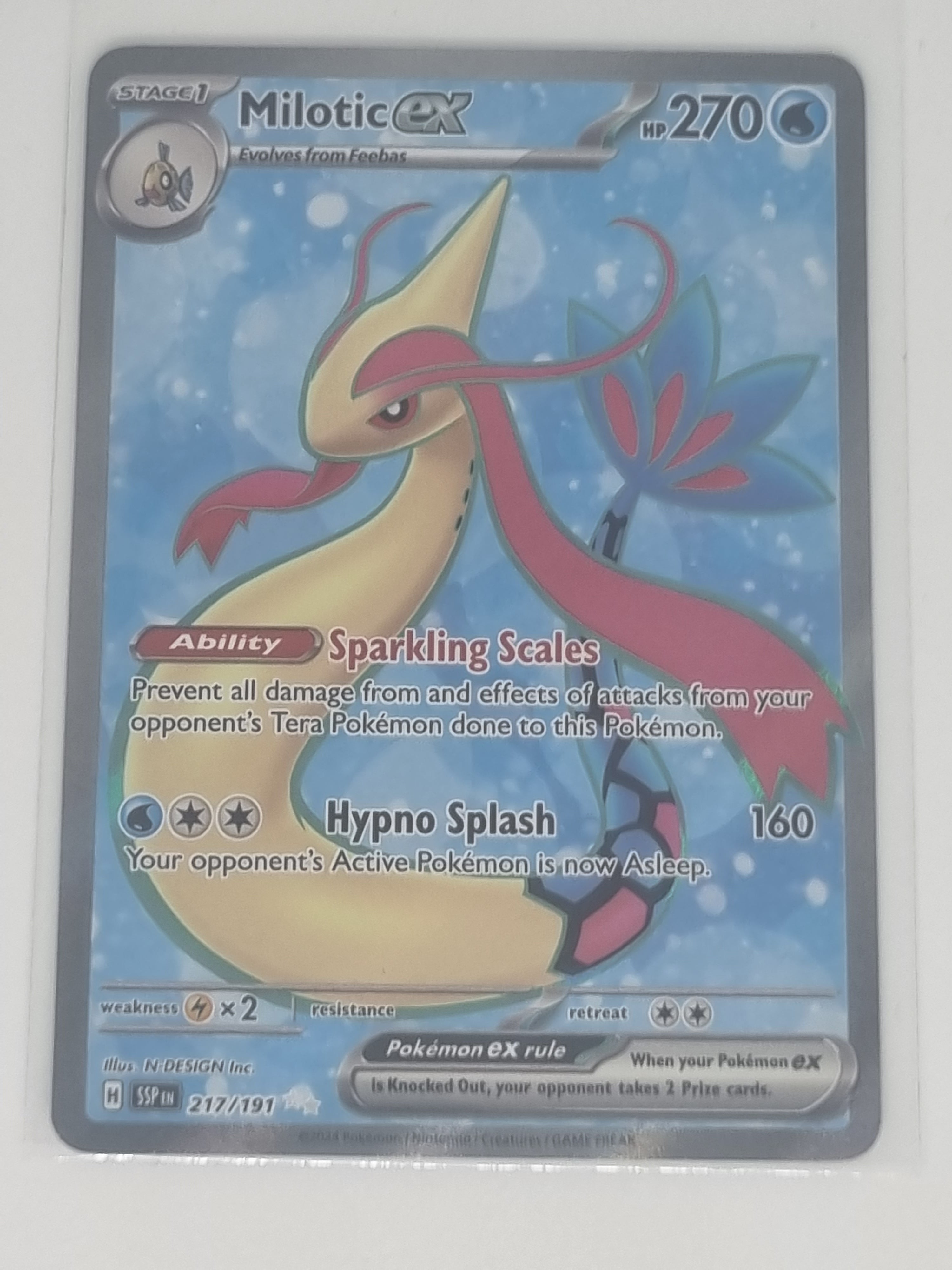 Pokemon TCG - Surging Sparks - #217/191 - Milotic EX - Full Art