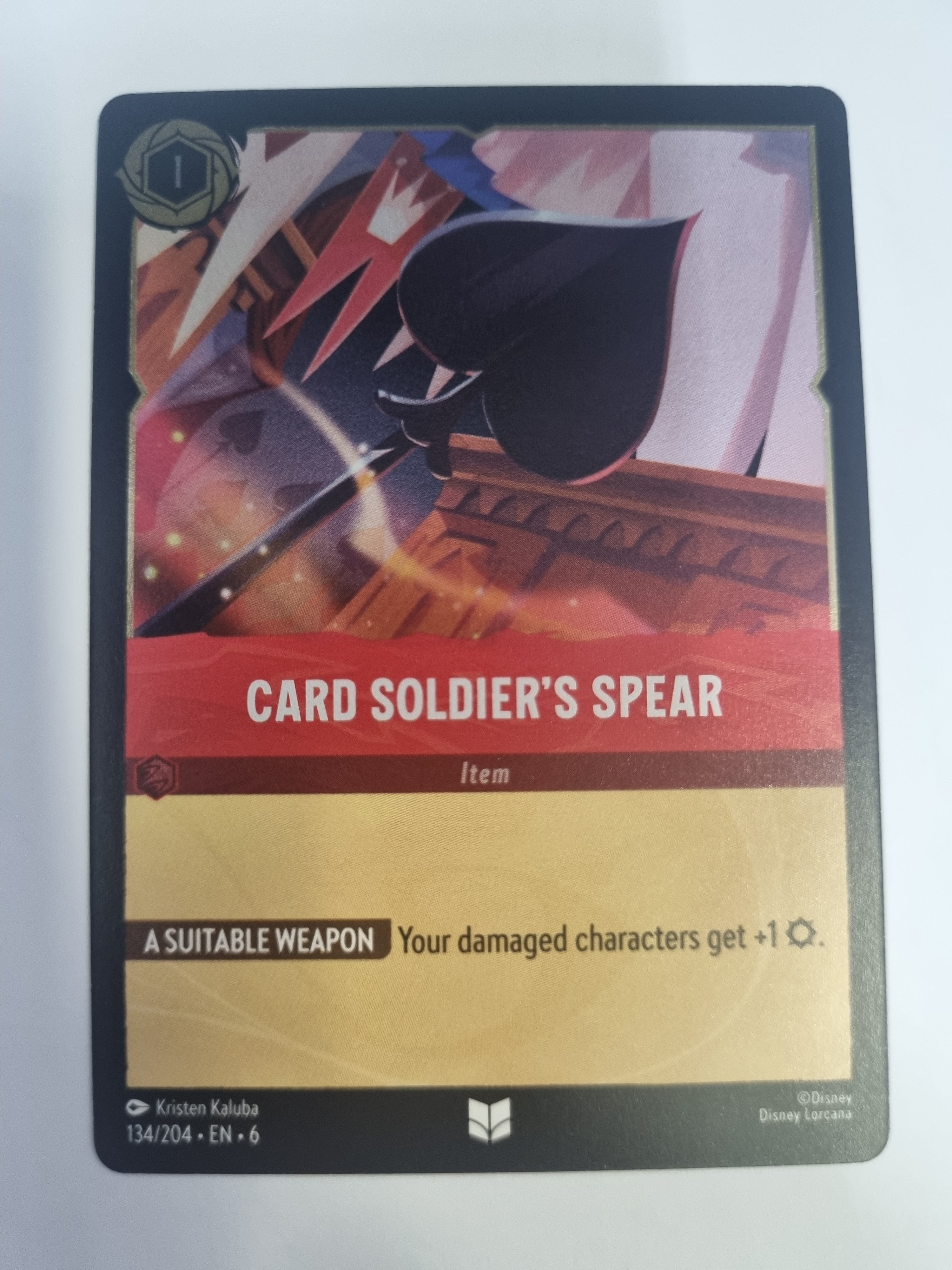 Lorcana Azurite Sea - COLDFOIL - Card Soldier's Spear - #134/204 - Uncommon