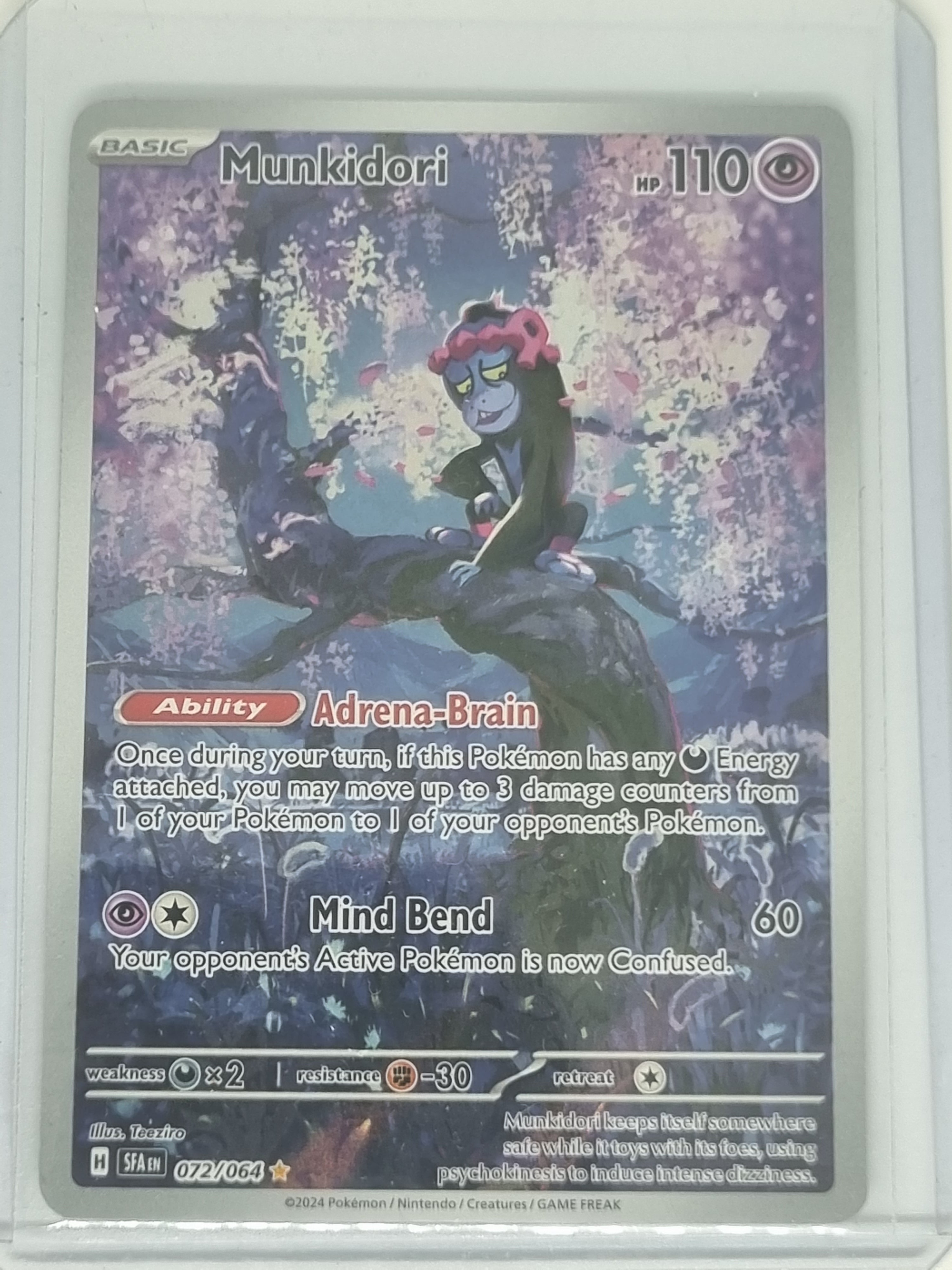 Pokemon TCG - Shrouded Fable - #072/064 - Munkidori - Illustration Rare