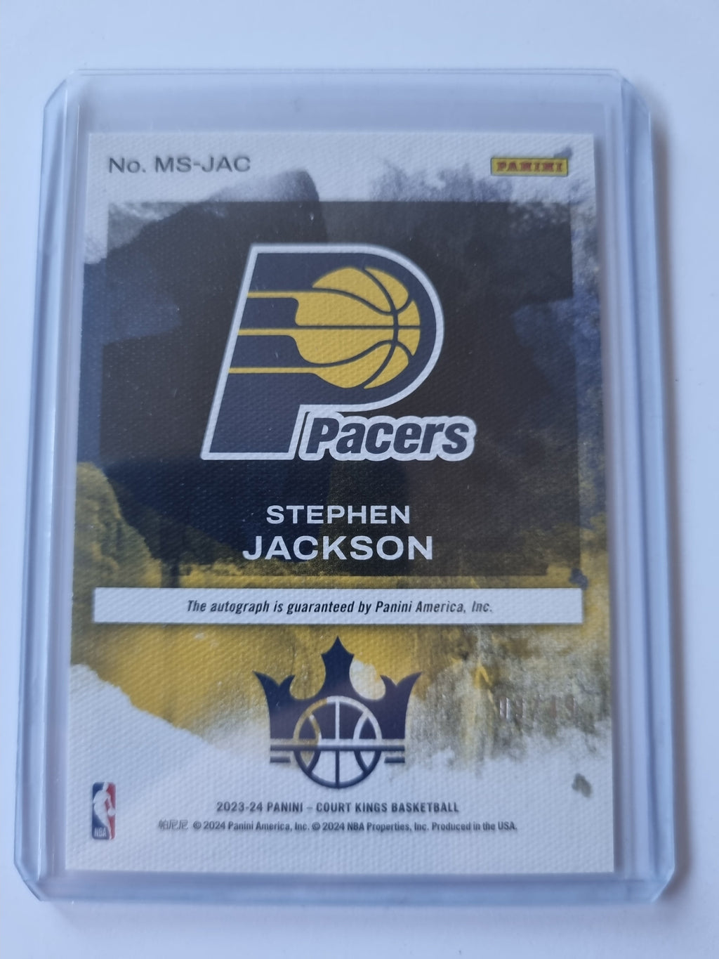 2023-24 Court Kings- Masterstrokes RUBY MS-JAC Stephen Jackson Pacers #09/49