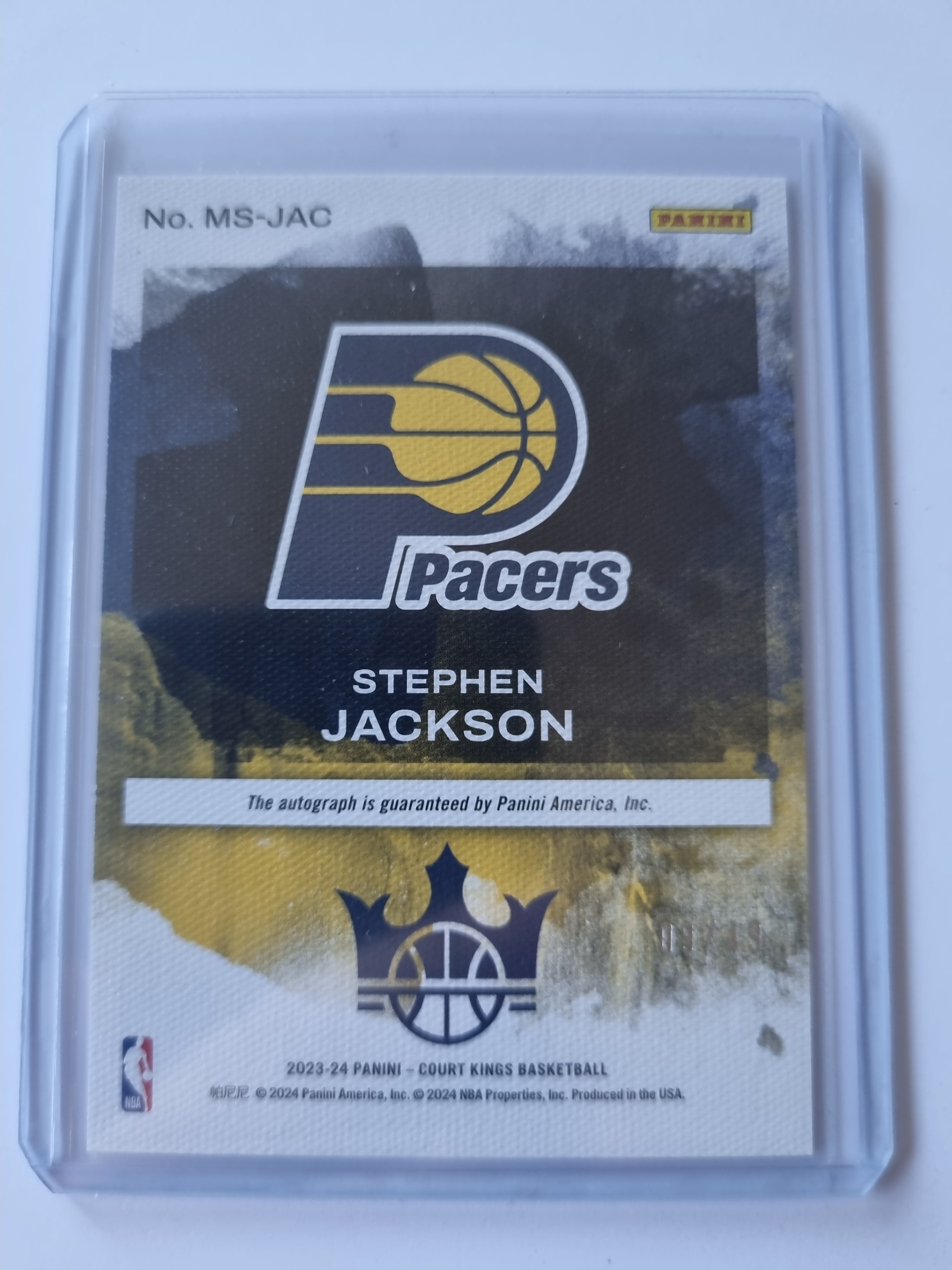 2023-24 Court Kings- Masterstrokes RUBY MS-JAC Stephen Jackson Pacers #09/49
